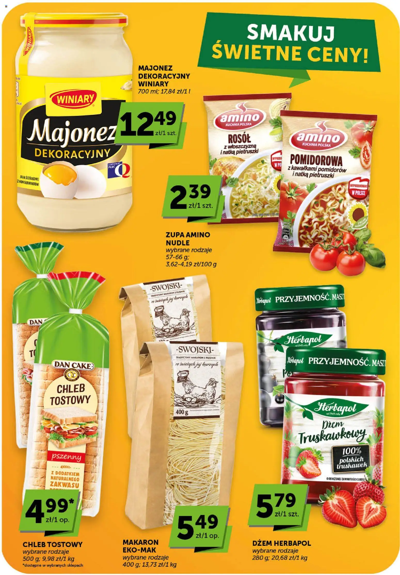 ABC gazetka - Market od 12.03.2026 | Strona: 18 | Produkty: Dżem, Zupa, Chleb, Jaja