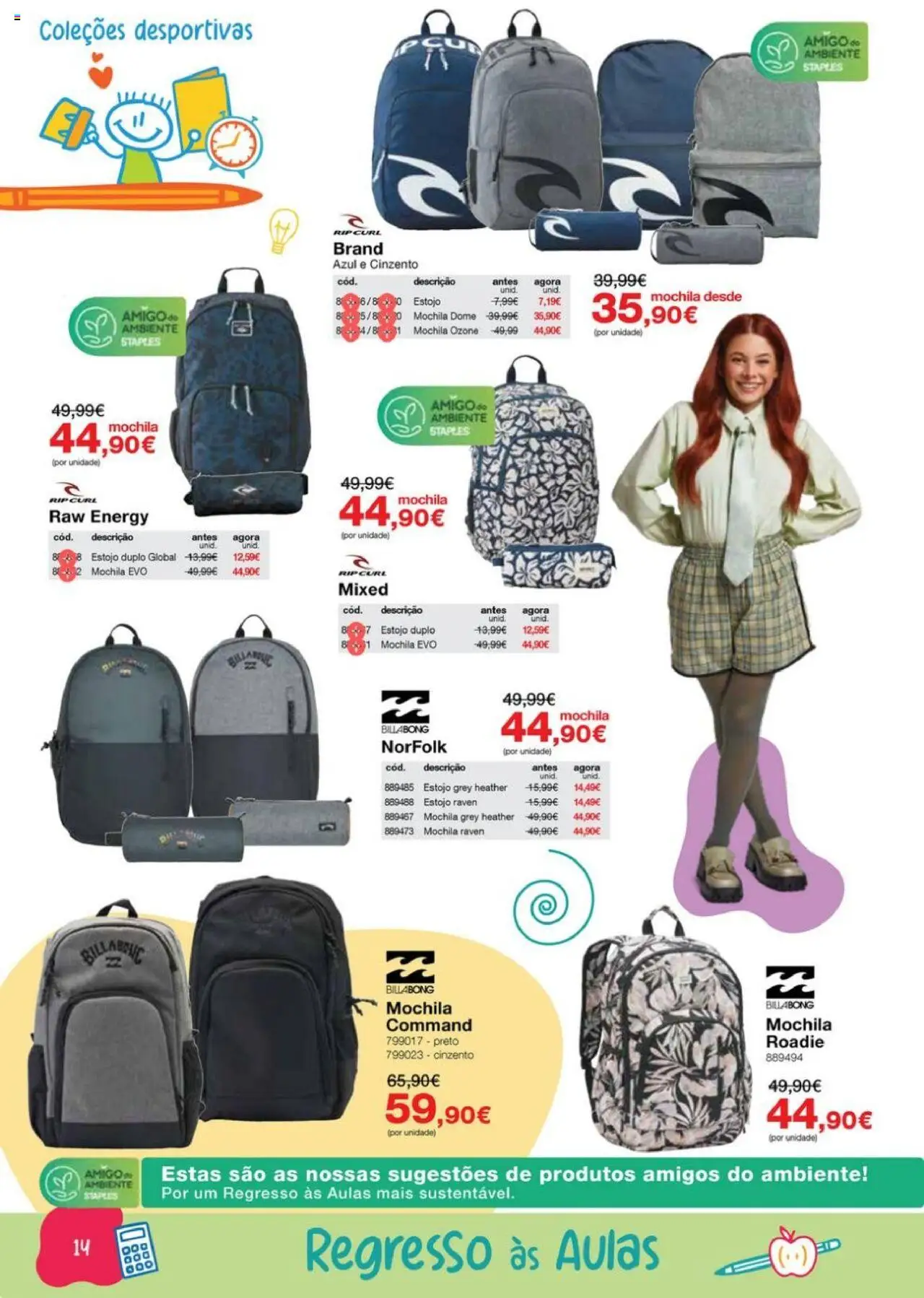 Staples - Folheto Regresso às Aulas 2025 │ válido de 18.08.2025 | Página: 14 | Produtos: Mochila