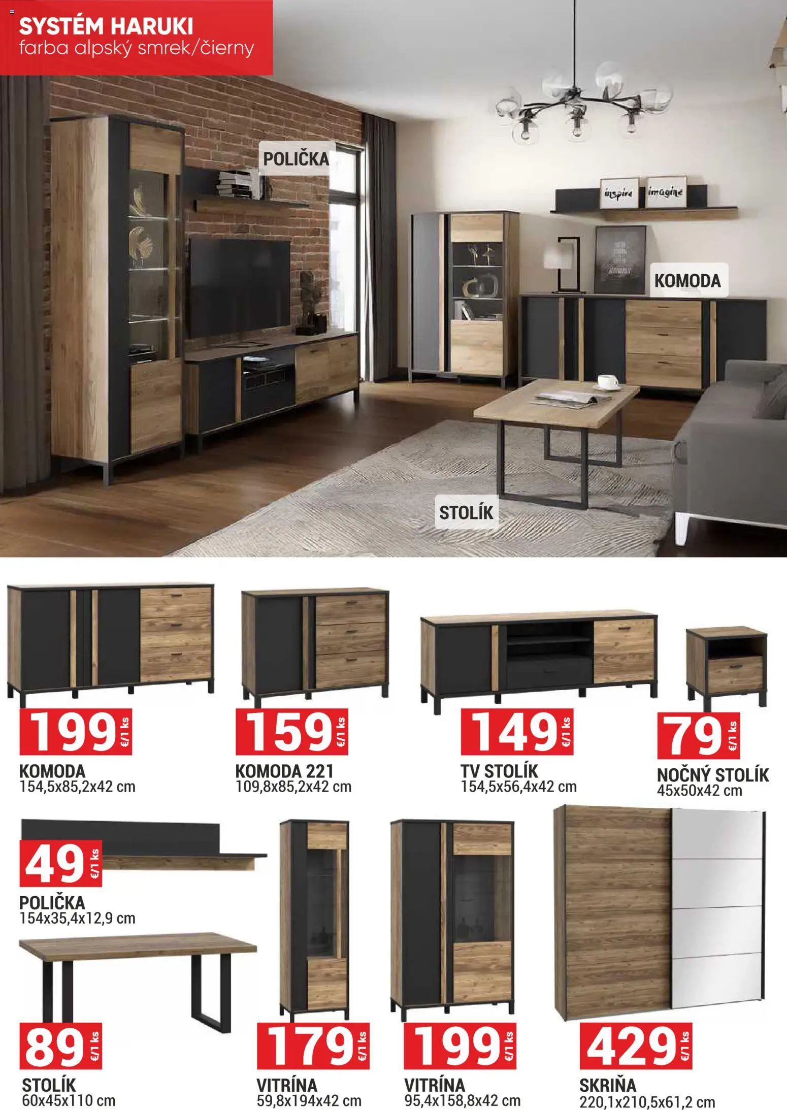 Nové Merkury Market akcie – leták je platný od 01.11.2025 | Strana: 4 | Produkty: Tv, Tv stolik, Skriňa, Nočný stolík