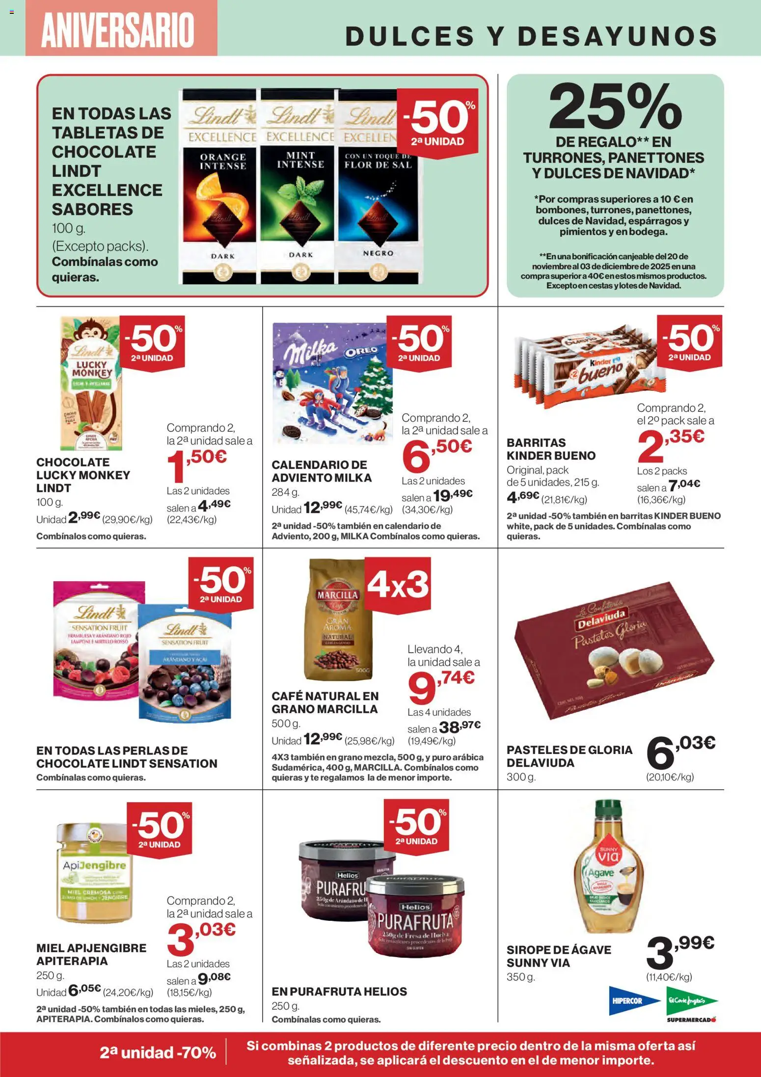 El Corte Inglés ofertas │ válido desde el 06.11.2025 | Página: 24 | Productos: Leche, Café, Νερό καρύδας, Té