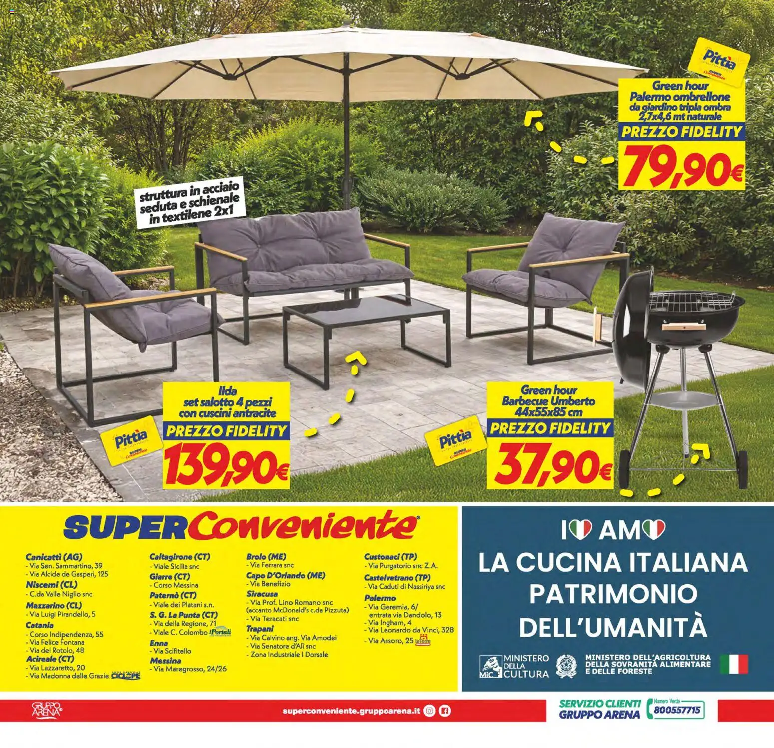 Volantino SuperConveniente del 27.03.2026 | Pagina: 32 | Prodotti: Ombrellone, Barbecue