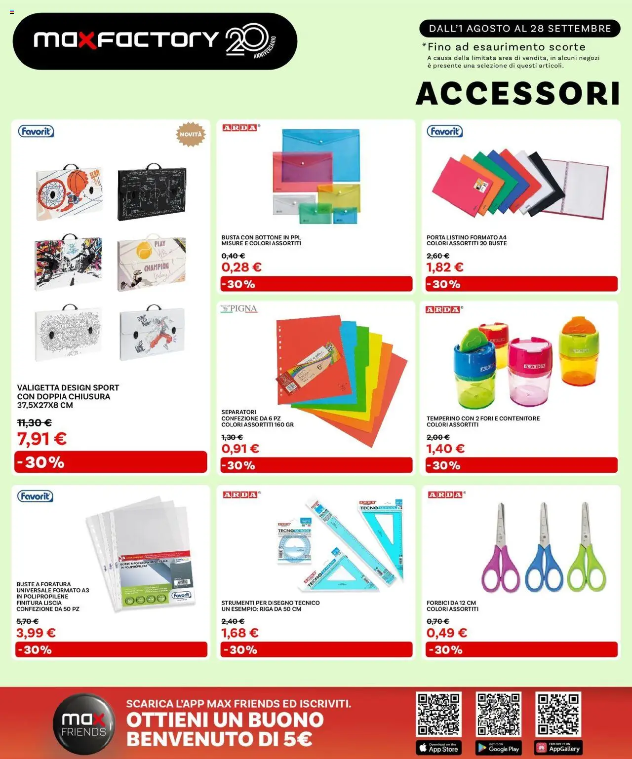 Volantino Max Factory del 31.07.2025 | Pagina: 10 | Prodotti: The, Contenitore, Temperino, Valigetta