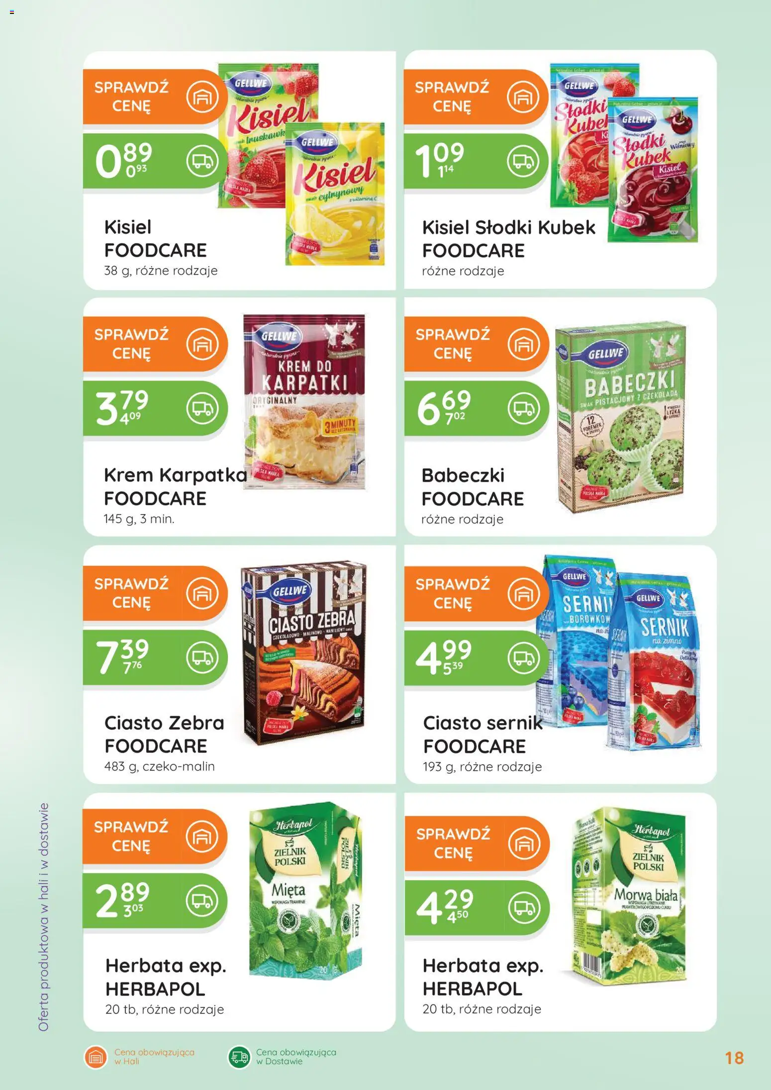 Eurocash gazetka - Oferta Handlowa od 06.04.2026 | Strona: 18 | Produkty: Malina, Ciasto, Mięta, Czekolada