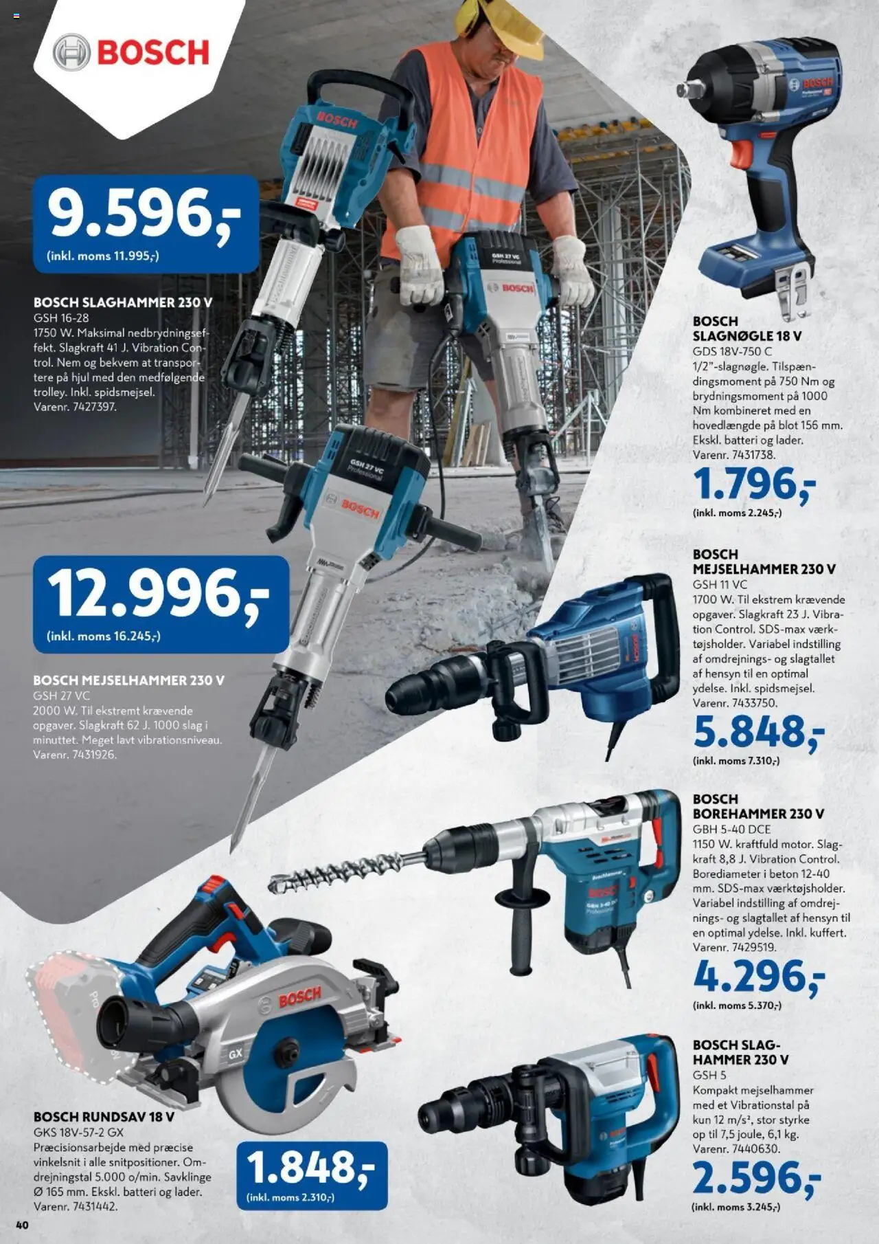 Davidsen Tilbudsavis gyldig fra 23.03.2025 | Side: 40 | Produkter: Hammer, Batteri