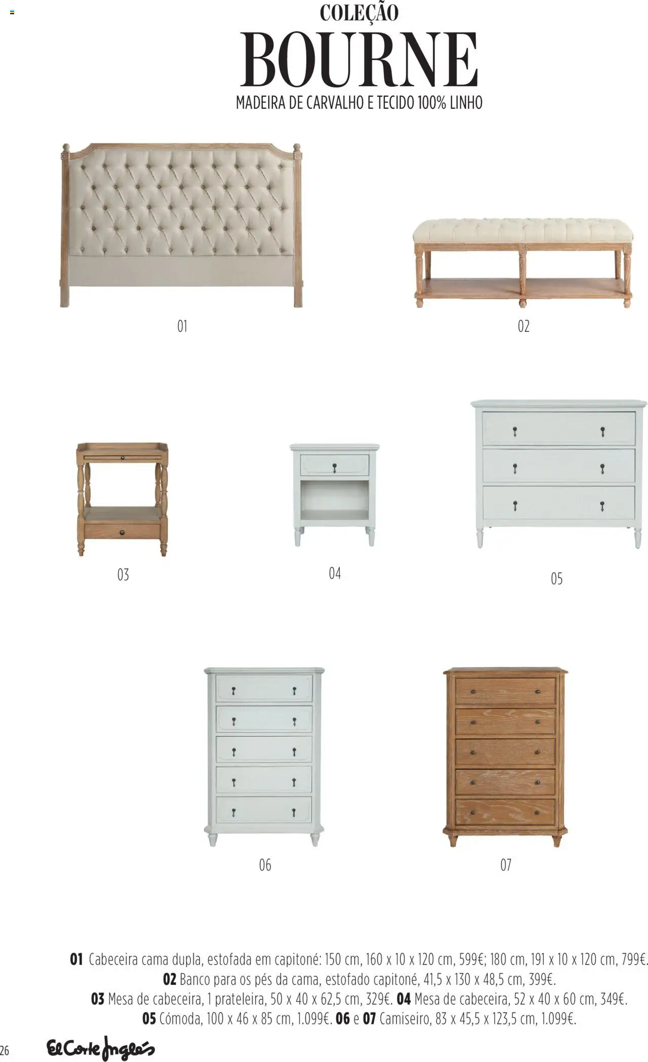 El Corte Ingles folheto │ válido de 29.04.2025 | Página: 26 | Produtos: Banco, Cama, Mesa