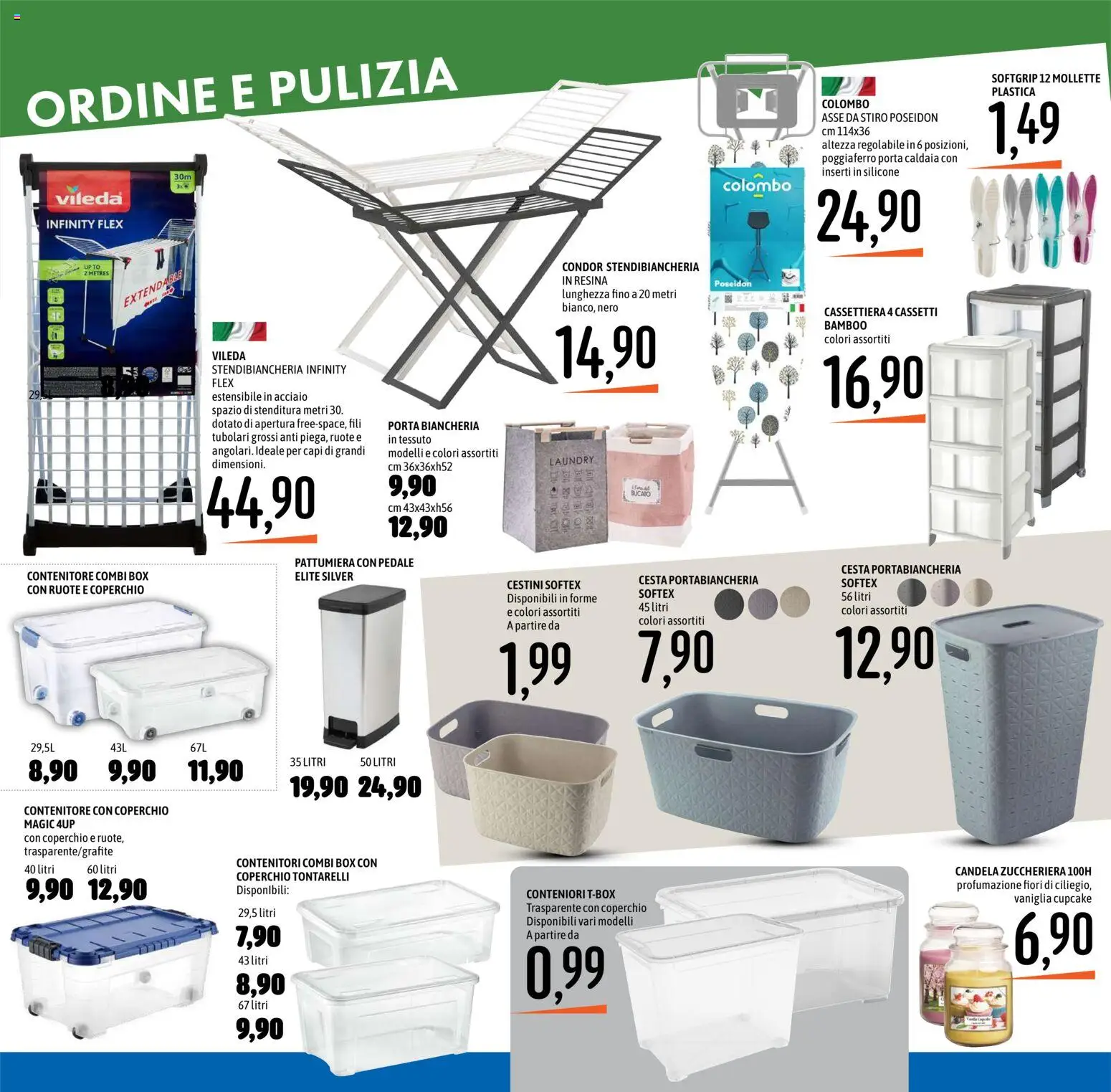 Volantino Emisfero del 12.03.2026 | Pagina: 33 | Prodotti: Stendibiancheria, Contenitore, Silicone, Portabiancheria