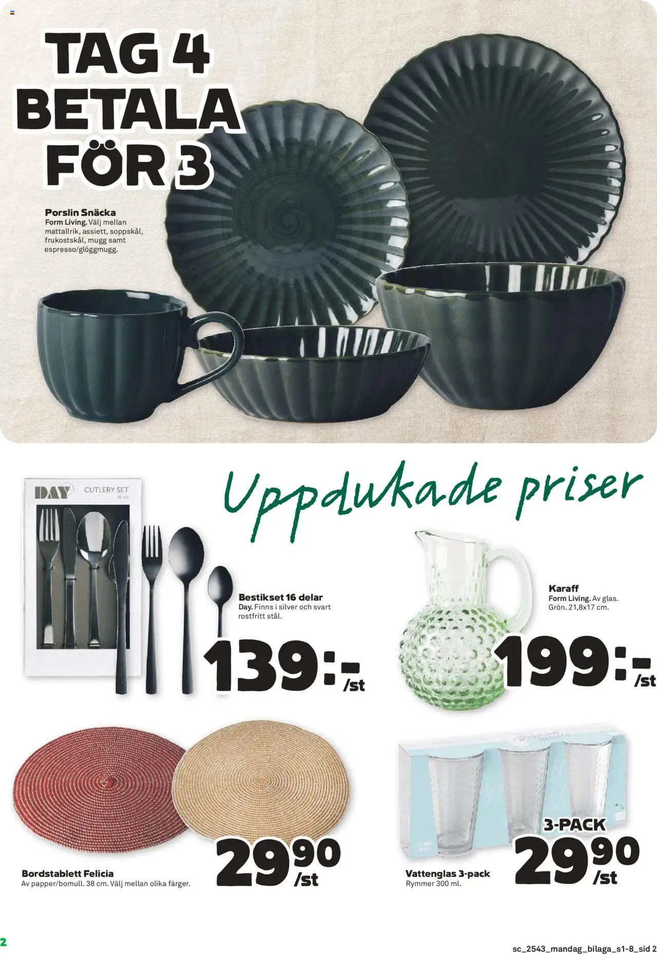 Coop Forum reklamblad aktuell från 20.10.2025 | Sida: 18 | Produkter: Bordstablett, Set, Karaff