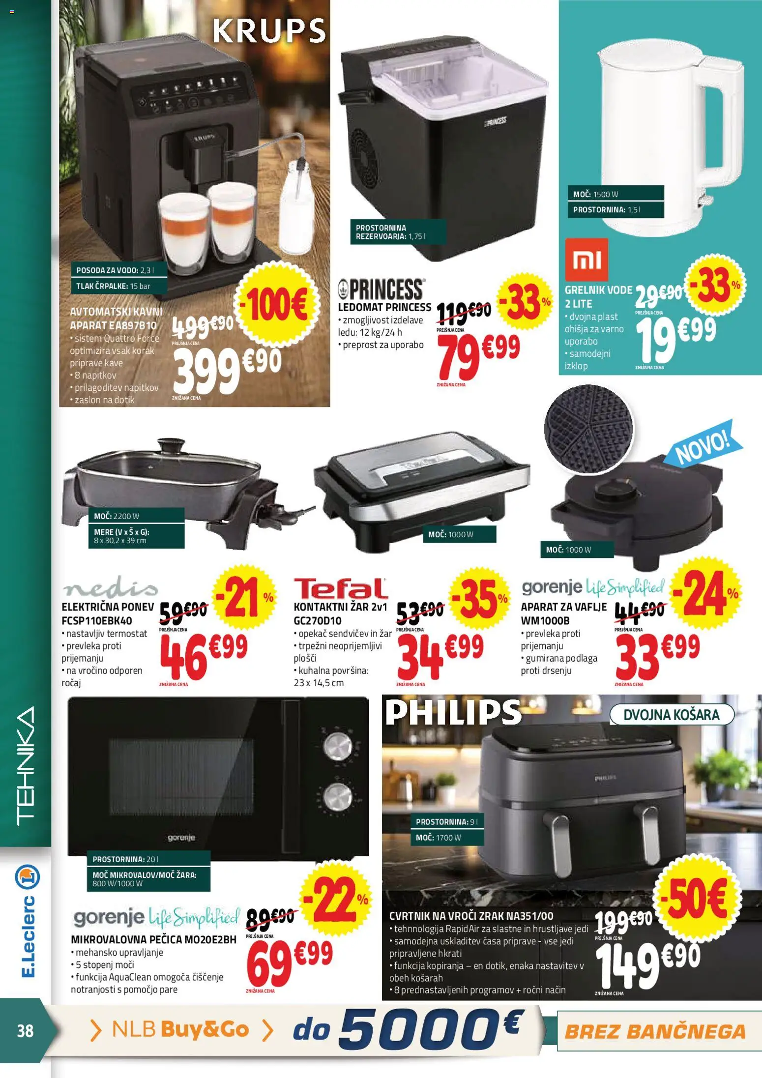 Novi Müller katalog ponudbe – veljaven od 11.03.2026 | Stran: 6 | Izdelki: Mikrovalovna pecica, Grelnik vode, Ledomat, Grill