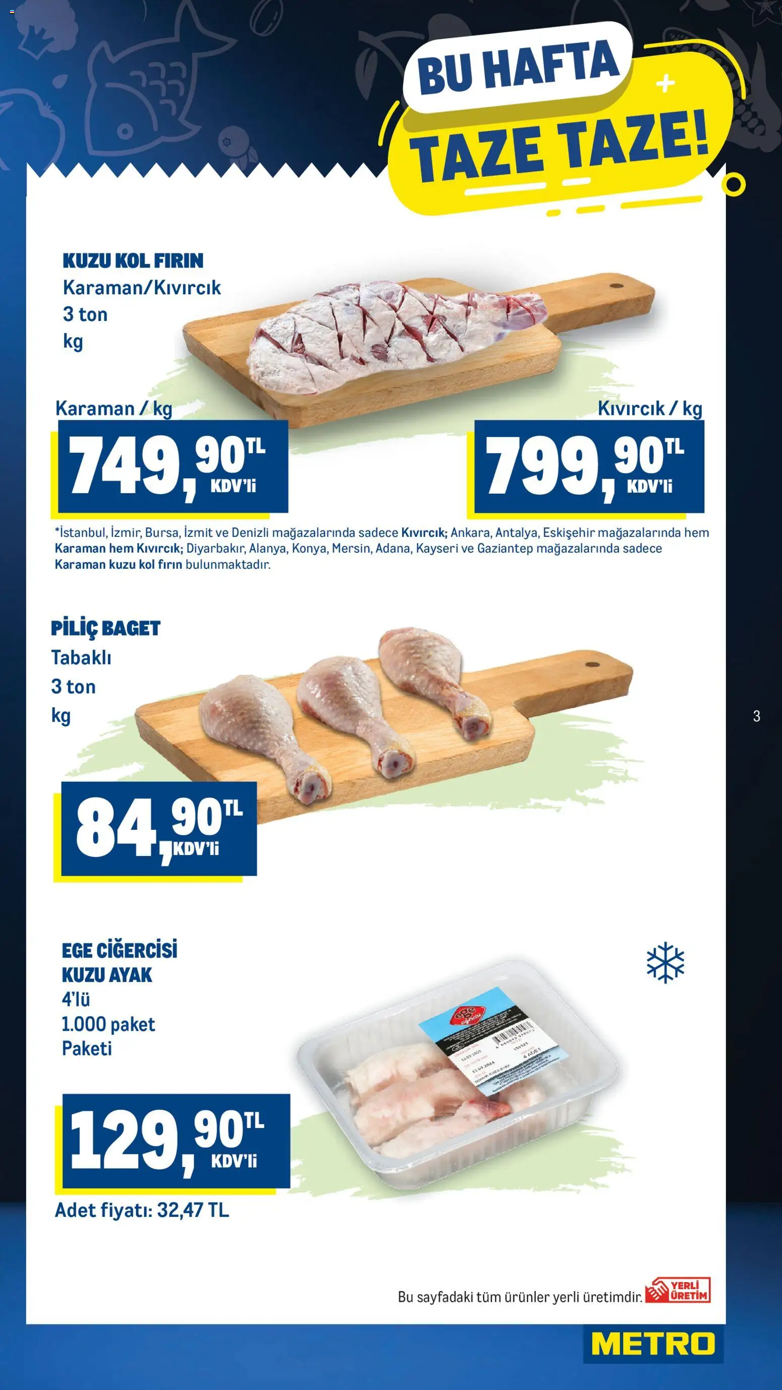 Metro Katalog - 21.01.2026 tarihinden itibaren geçerlidir | Sayfa: 3 | Ürünler: Piliç, Fırın