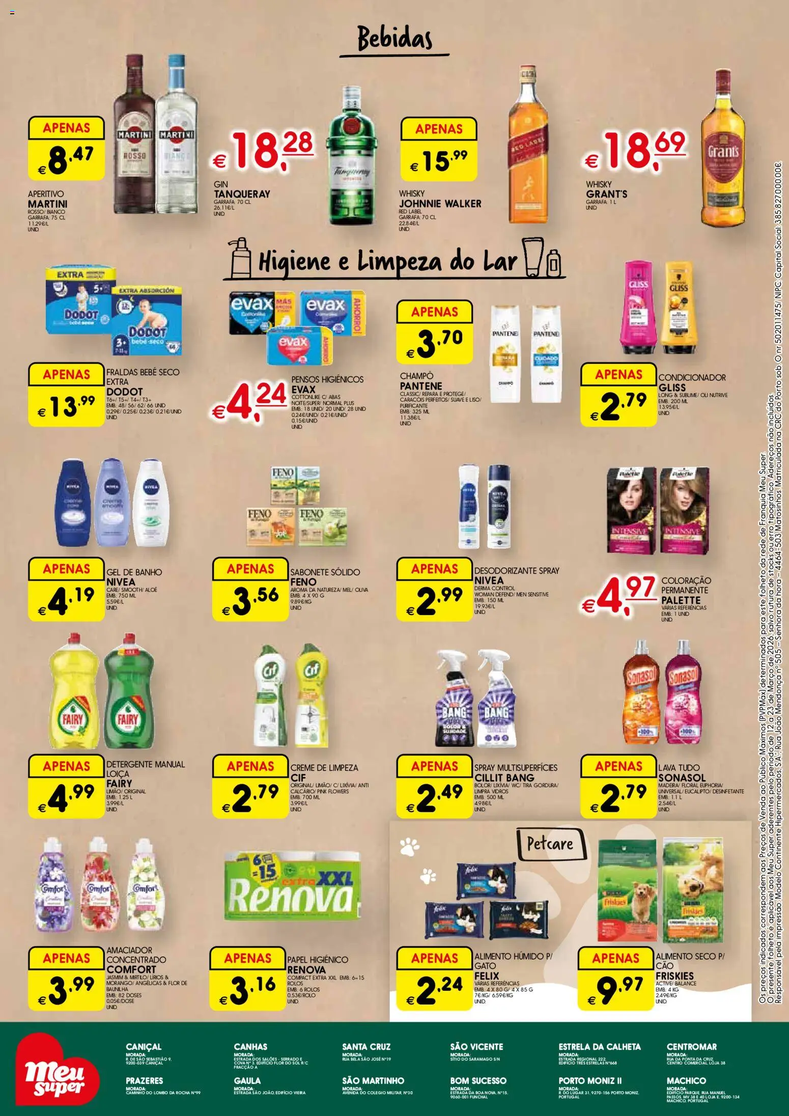 Meu Super Madeira │ válido de 12.03.2026 | Página: 4 | Produtos: Papel higiénico, Condicionador, Desodorizante, Lombo