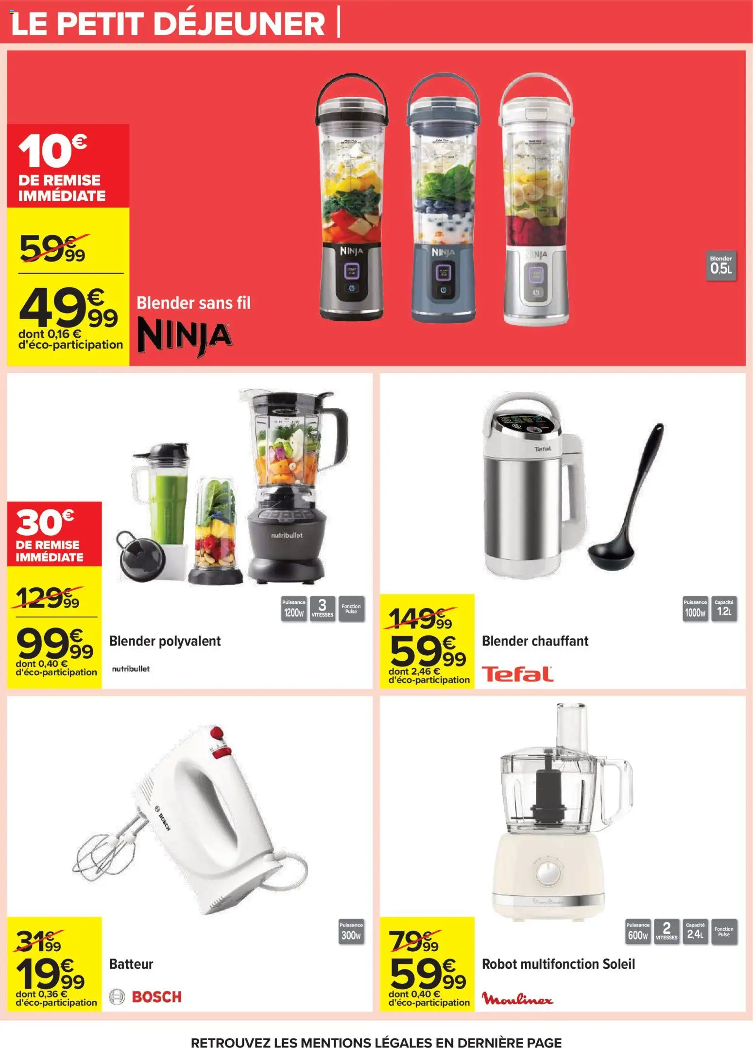 {H1} | Page: 89 | Produits: Batteur, Robot, Tefal, Blender chauffant