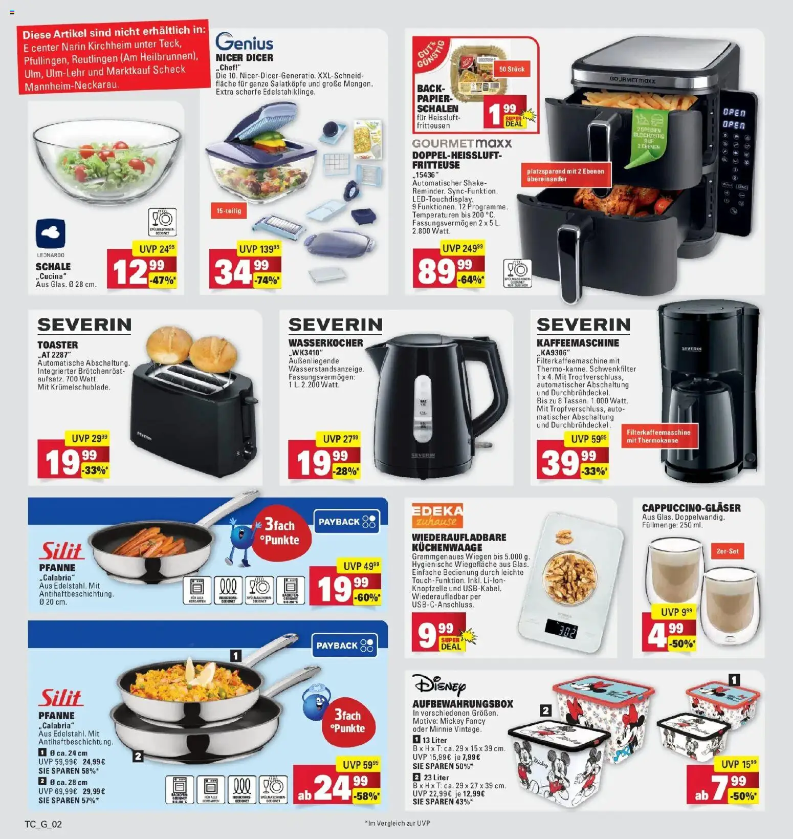 E center Prospekt Eislingen	 – gültig ab 05.04.2026 | Seite: 30 | Produkte: Kaffeemaschine, Toaster, Filterkaffeemaschine, Fritteuse