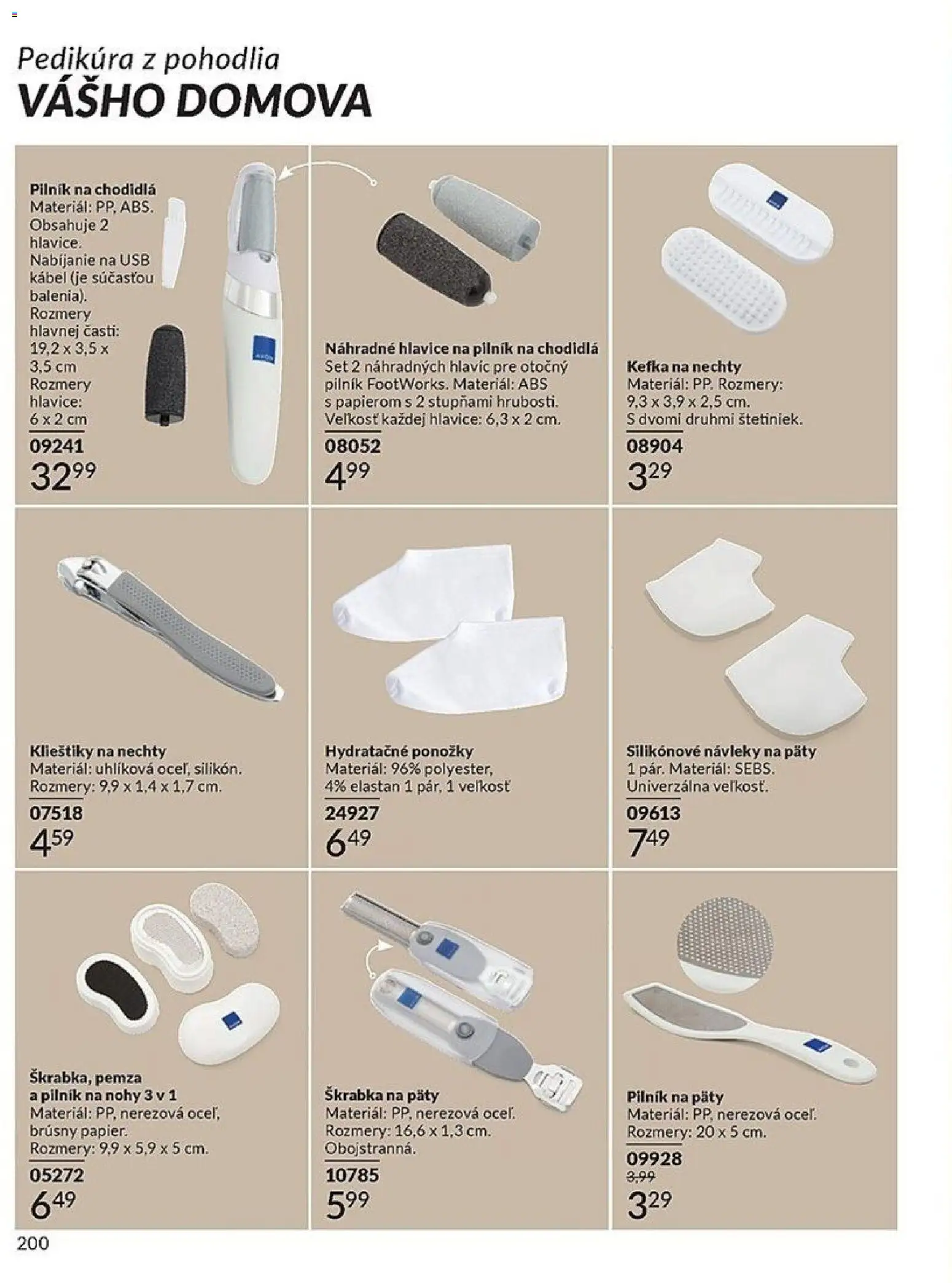 Nové Avon akcie – leták je platný od 01.12.2025 | Strana: 200 | Produkty: Ponožky, Kábel, USB