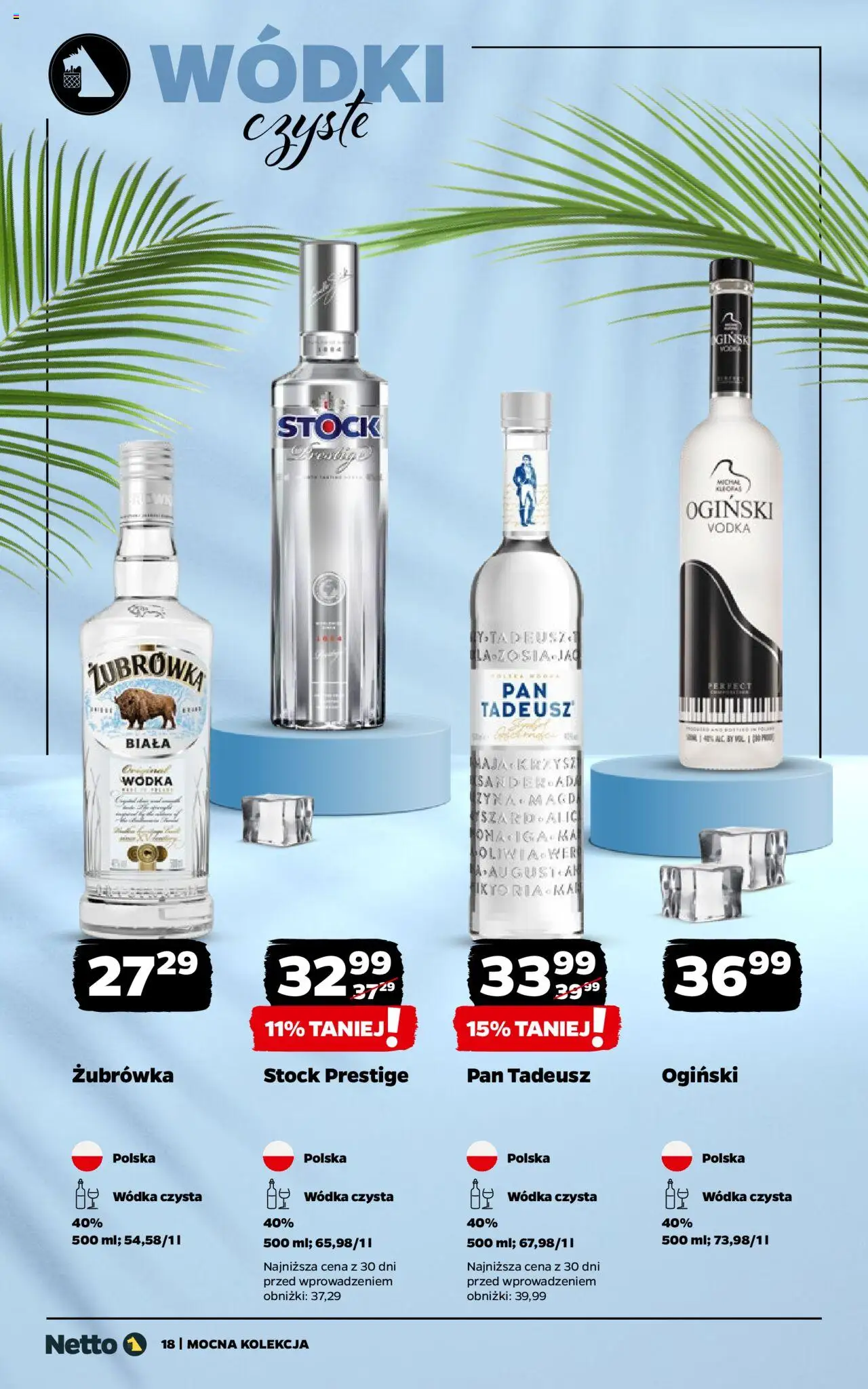 Netto gazetka - Mocna Kolekcja od 18.08.2025 | Strona: 18 | Produkty: Ogiński, Żubrówka, Vodka, Wódka