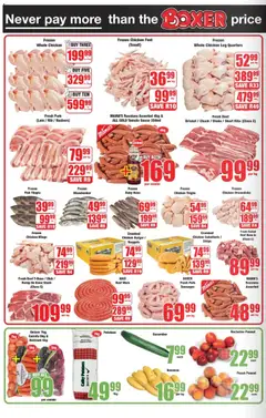 Boxer specials catalogue – valid from 04.12.2025 | Page: 2 | Products: Bananas, Beef, Potatoes, Peach