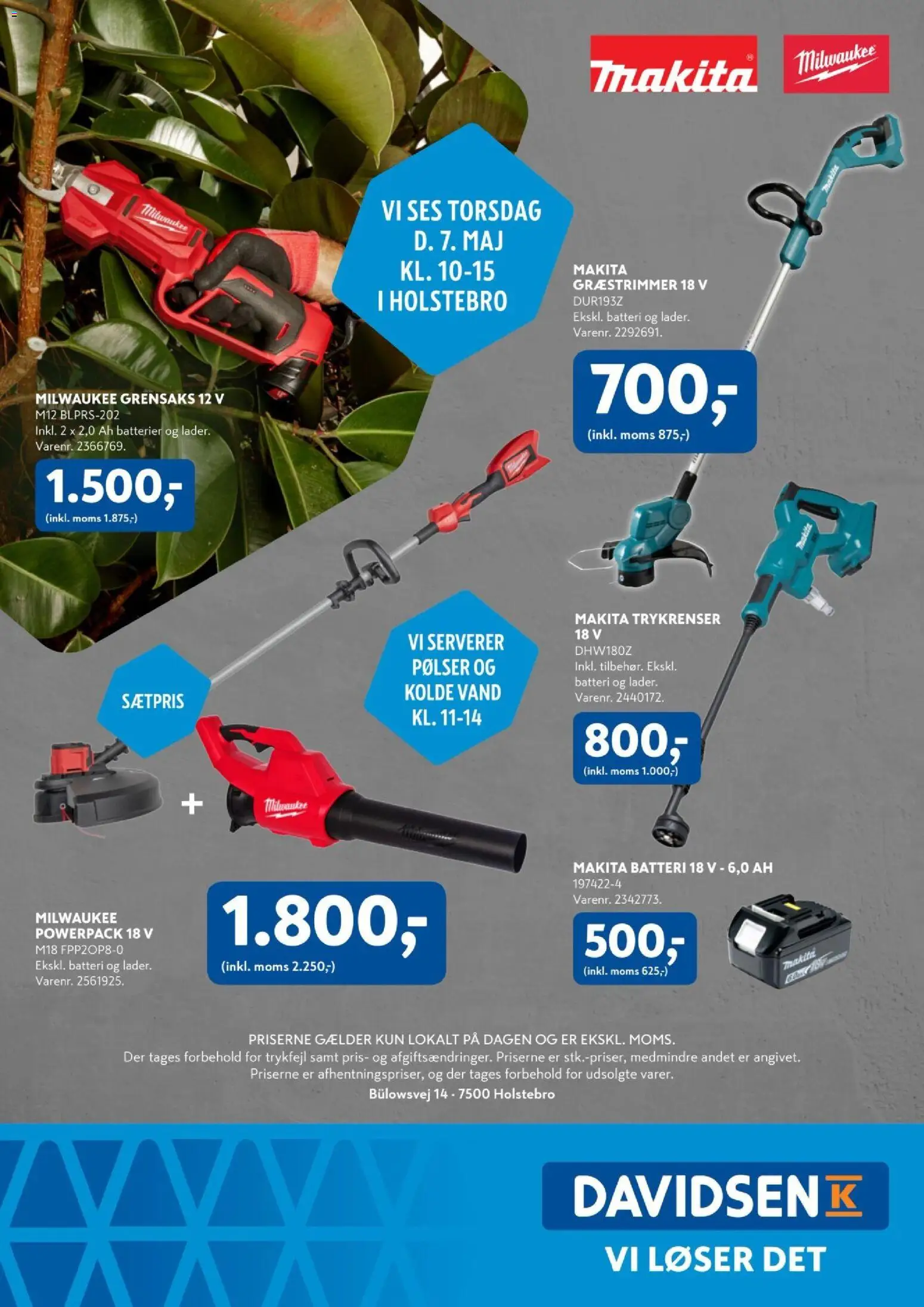 Davidsen tilbudsavis – gyldig fra 07.05.2026 | Side: 16 | Produkter: Pølser, Batterier, Batteri