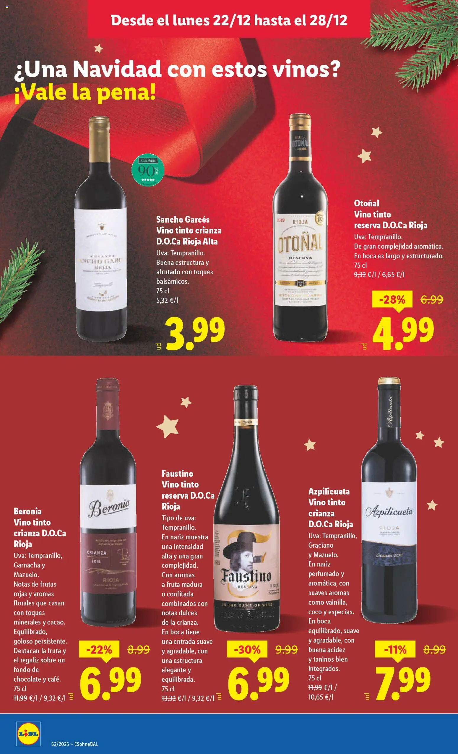 Lidl folleto │ válido desde el 22.12.2025 | Página: 26 | Productos: Chocolate, Vino, Τυρόπιτα