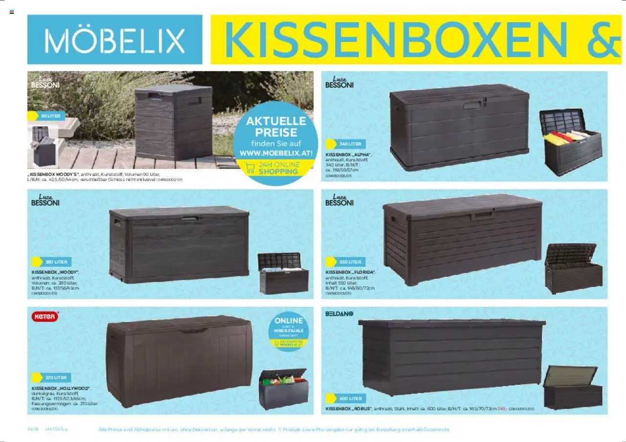 Möbelix Gartenmöbelprospekt gültig ab 10.03.2025 | Seite: 34