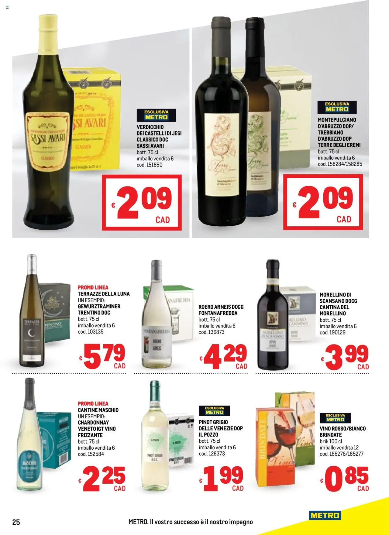 Volantino Metro del 11.09.2025 | Pagina: 25 | Prodotti: Vino, Metro
