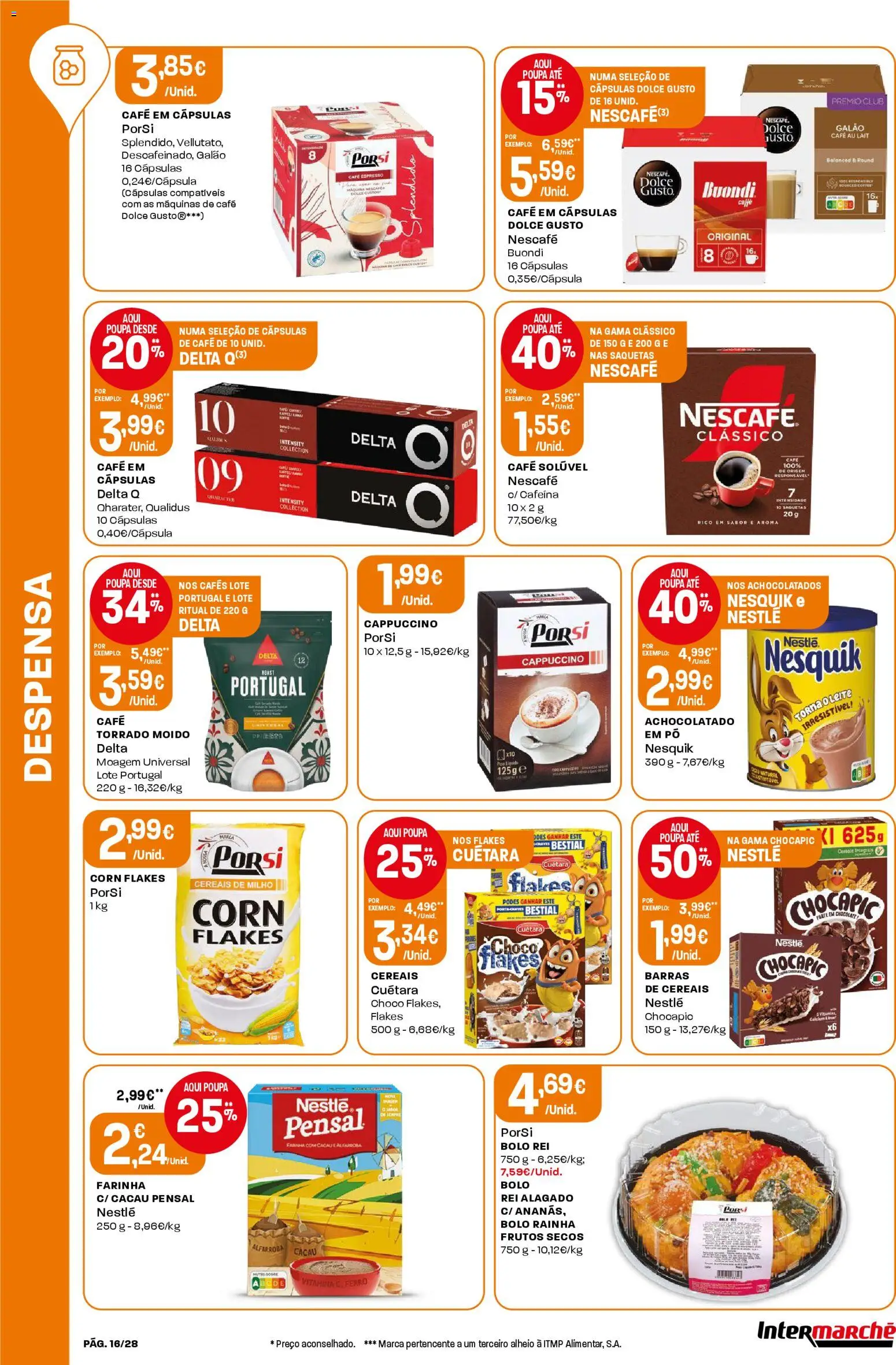 Intermarché Black Friday │ válido de 27.11.2025 | Página: 16 | Produtos: Ferro, Delta q, Pó, Capsulas dolce gusto