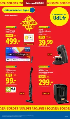 LIDL - Prévisualisation de CHIIQ Smart TV UHD, Smart TV UHD, L'unité. n°512758, 65 pouces valide à partir de 08.01.2026 | Page: 35