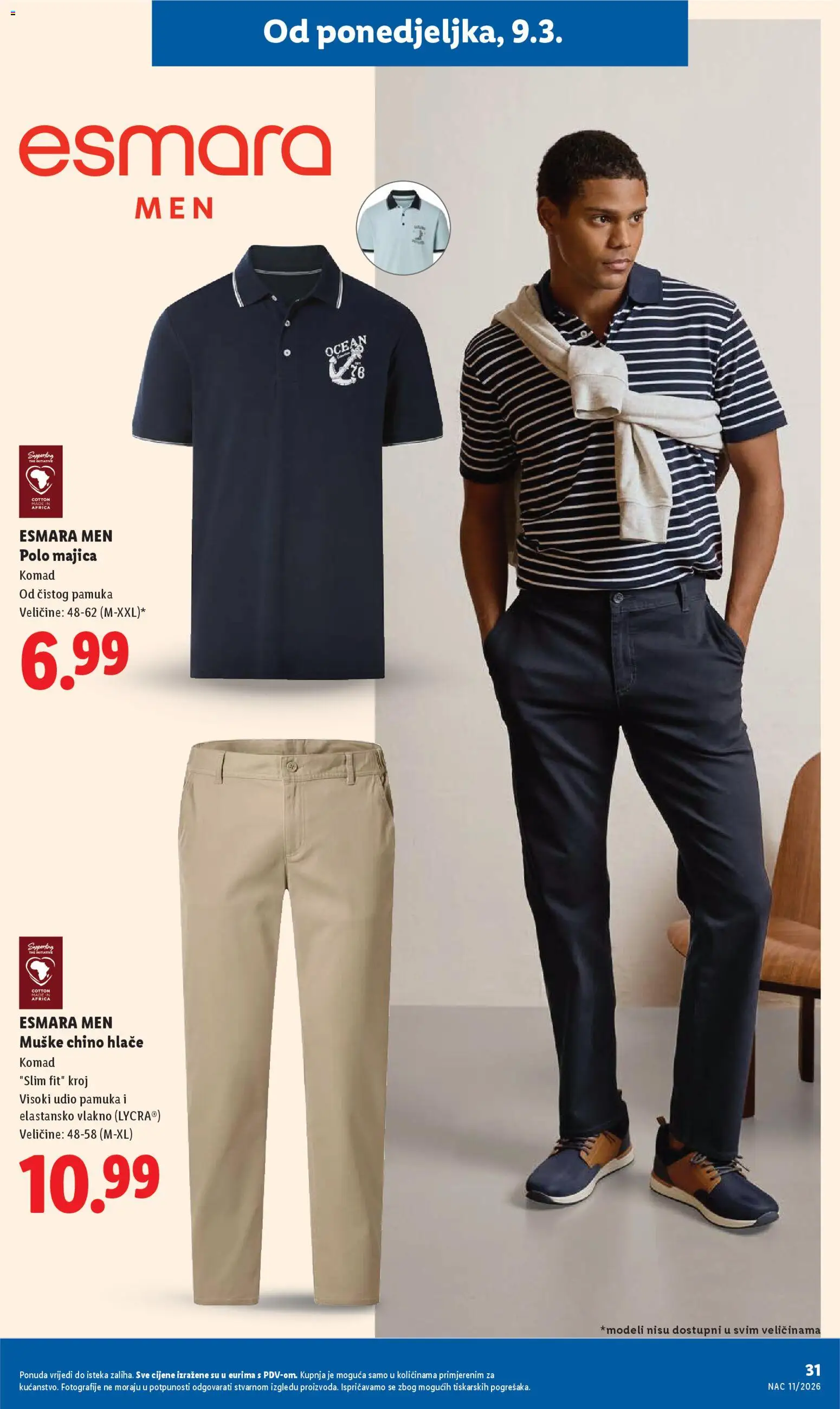 Lidl katalog | vrijedi od 09.03.2026 | Stranica: 31 | Proizvodi: Majica, Hlače