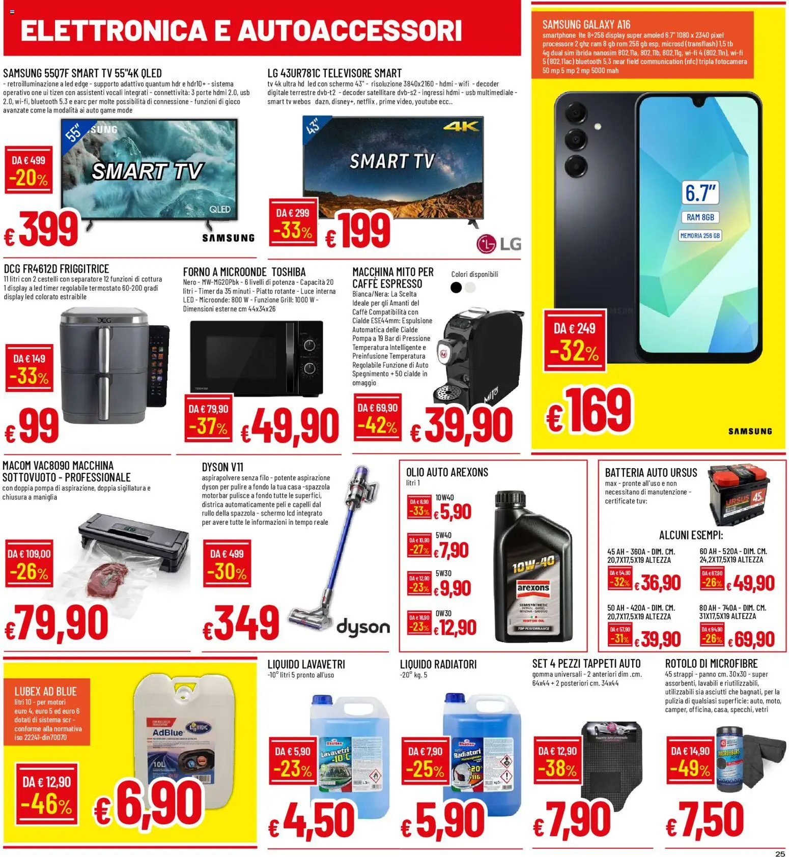 Volantino Galassia del 02.01.2026 | Pagina: 25 | Prodotti: Rullo, Microonde, Satellitare, Forno