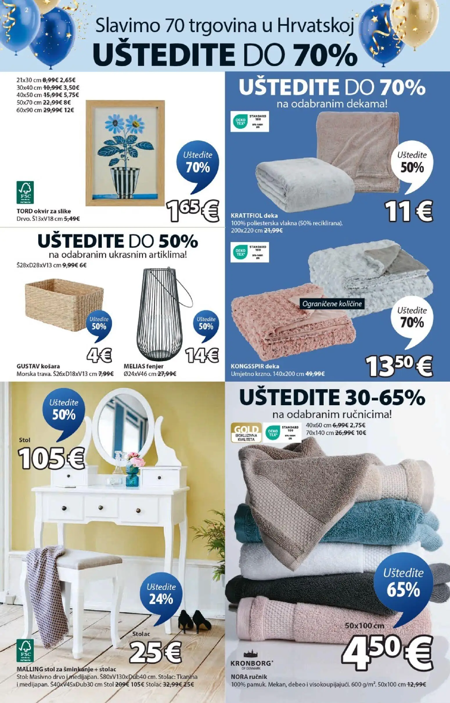 JYSK katalog | vrijedi od 22.10.2025 | Stranica: 2 | Proizvodi: Stol, Košara, Stol za šminkanje, Fenjer
