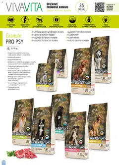 Granule PRO PSY, Kompletní a vyvážená strava pro psy všech plemen, velikostí a životních fází. Vysoký podíl proteinů. Zdroj přírodní vlákniny. Glukosamin a chondroitin pro podporu zdravého vývoje a správné funkce pohybového aparátu. Probiotika pro správnou mikroflóru ve střevech zvířete. Zdroj vitamínů A, D3 a E pro dobrý zrak, pevné a silné kosti a zuby, zdravé srdce a správně funkční imunitní systém. Minerály (železo, měď, mangan a další) pro zdravý růst a správnou funkci štítné žlázy. Yucca schidigera zlepšující trávení a snižující zápach exkrementů. Pivovarské kvasnice pro podporu trávení od 16.04.2025 | Strana: 160