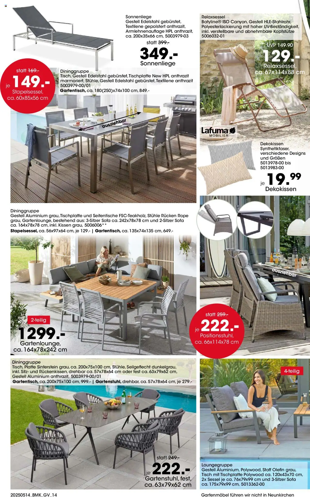 Möbel Martin Prospekt 	 - gültig ab dem 14.05.2025 | Seite: 14 | Produkte: Kissen, Sofa, Sessel, Tisch
