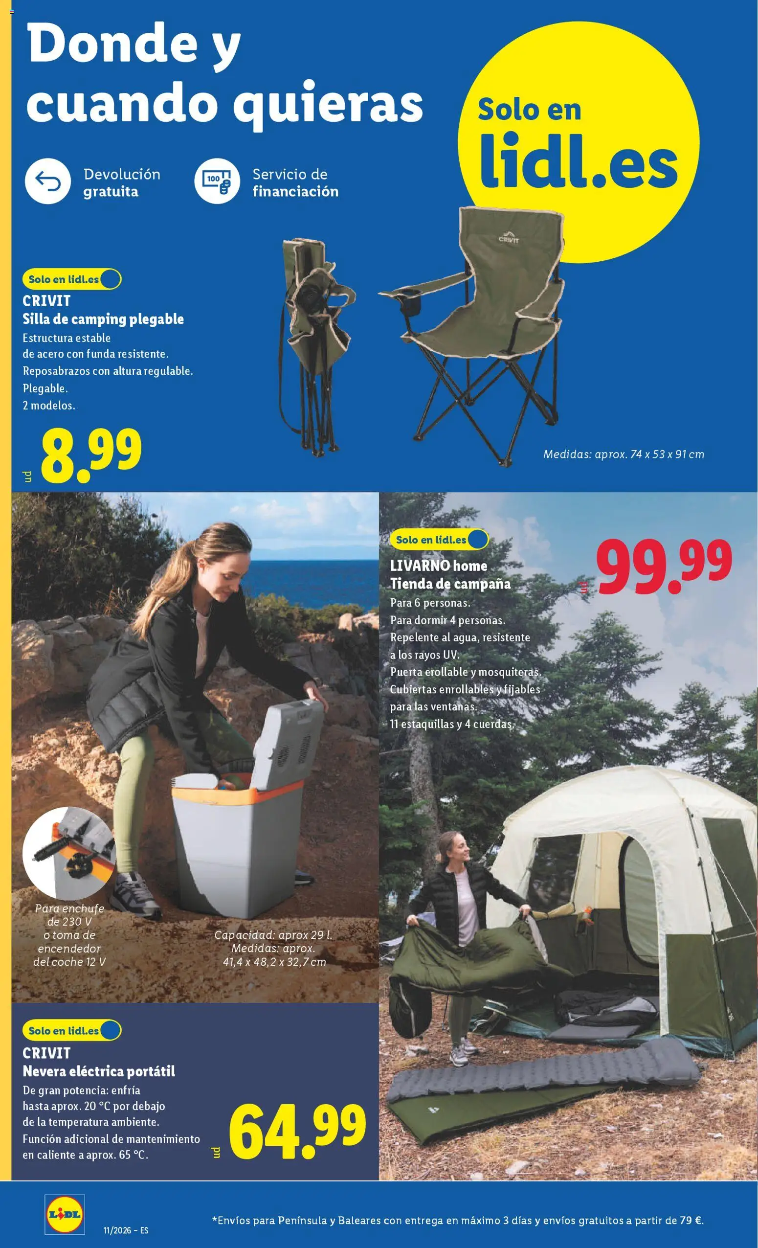 Lidl folleto de bazar │ válido desde el 09.03.2026 | Página: 4 | Productos: console Nintendo Switch, Nevera, Silla, Enchufe