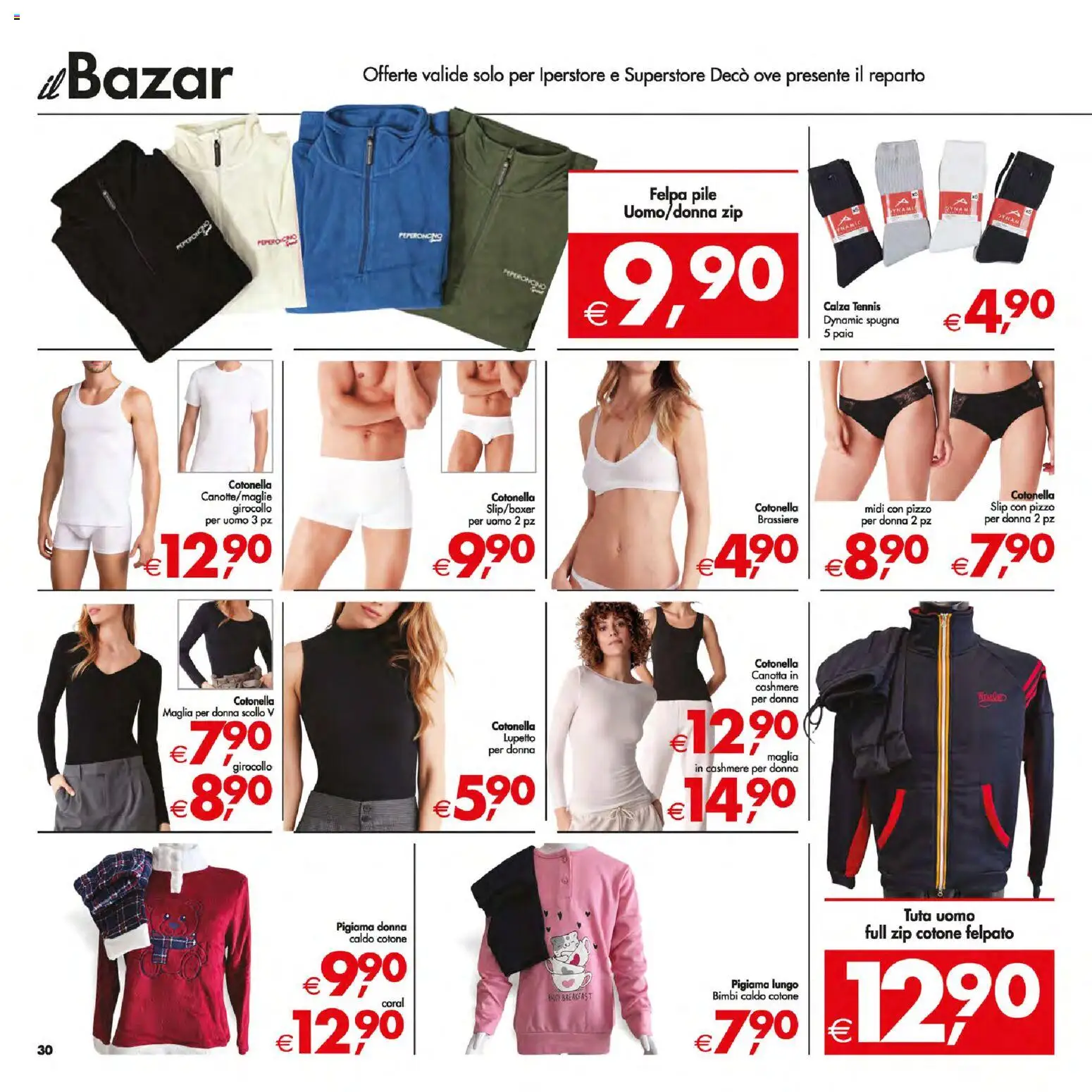 Volantino Decò del 05.01.2026 | Pagina: 33 | Prodotti: Canotta, Felpa, Pigiama, Peperoncino