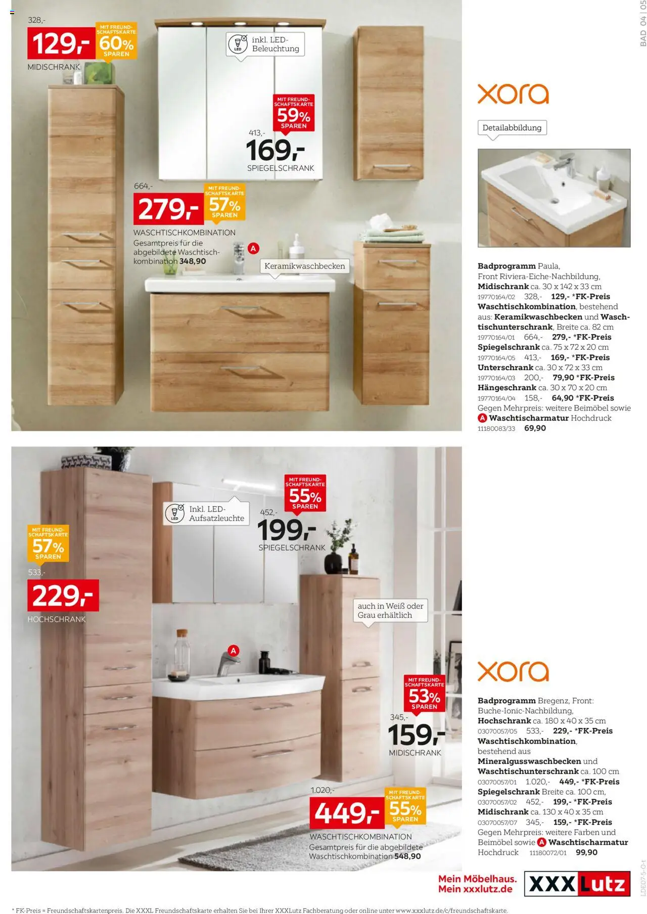 XXXL Lutz Bad Spezial - gültig ab dem 27.07.2025 | Seite: 5 | Produkte: Spiegelschrank, Hängeschrank, Unterschrank, Hochschrank