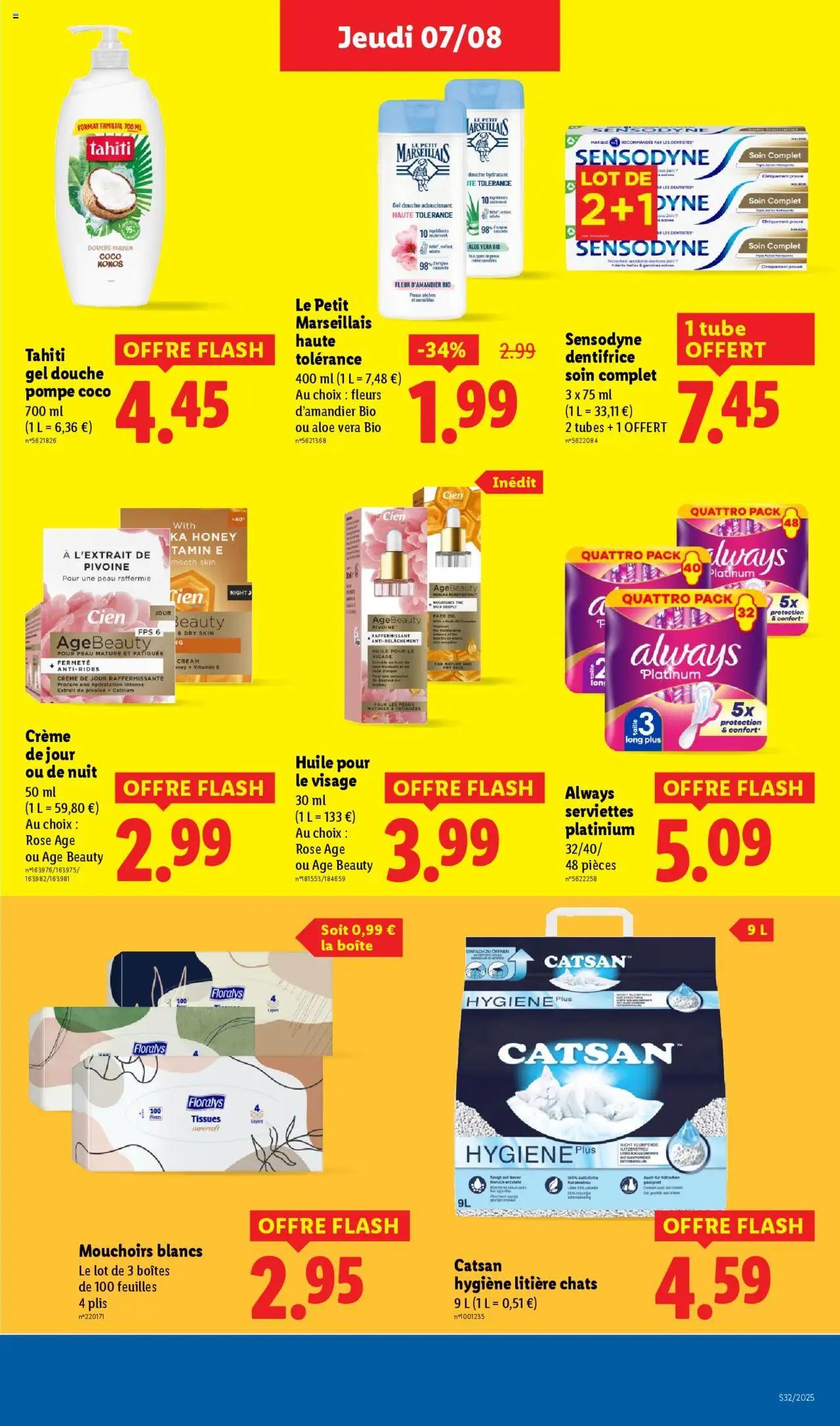  | Page: 17 | Produits: Litière, Crème de jour, Douche, Crème
