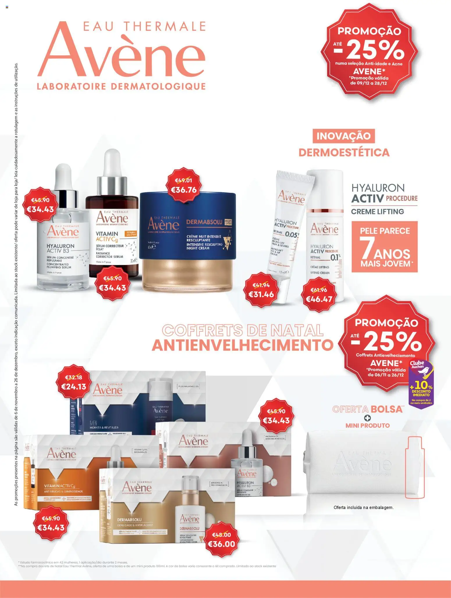 Auchan - Vem aí o Natal │ válido de 06.11.2025 | Página: 24 | Produtos: Bolsa, Sérum, Creme