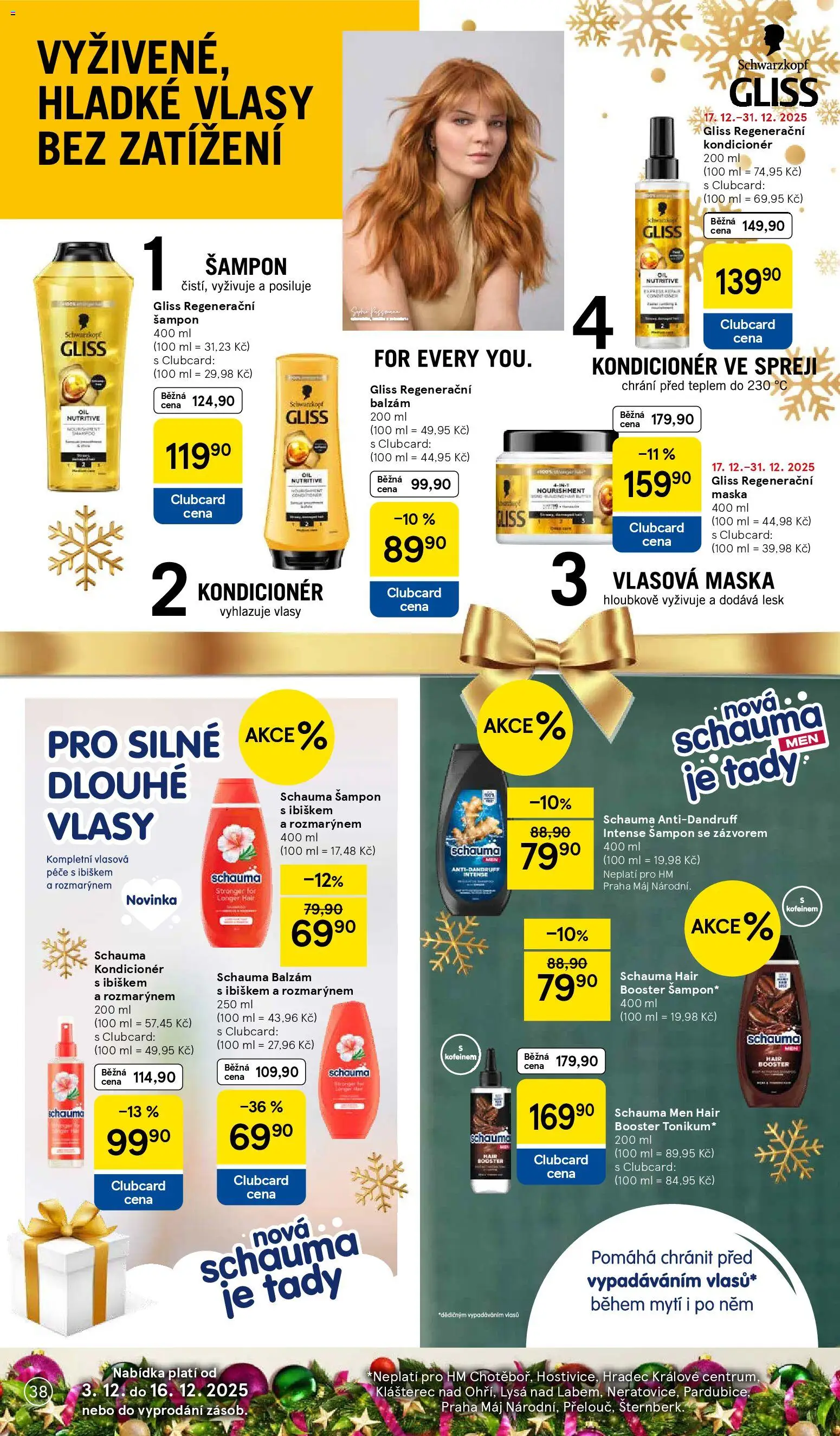 Tesco katalog od 25.11.2025 | Strana: 38 | Produkty: Tonic, Šampon, Kondicionér, Maska