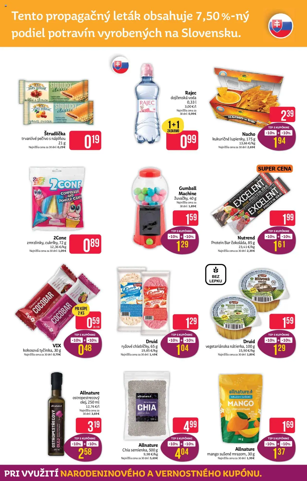 Nové Teta drogerie akcie – leták je platný od 13.10.2025 | Strana: 11 | Produkty: Protein, Čokoláda, Voda, Mango