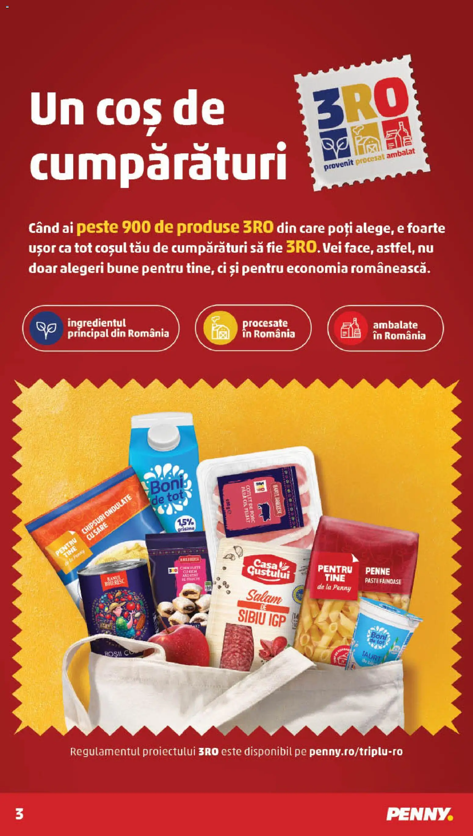 Noul catalog PENNY – valabil de la 21.01.2026 | Pagină: 3 | Produse: Lapte, Iaurt, Paste, Sare