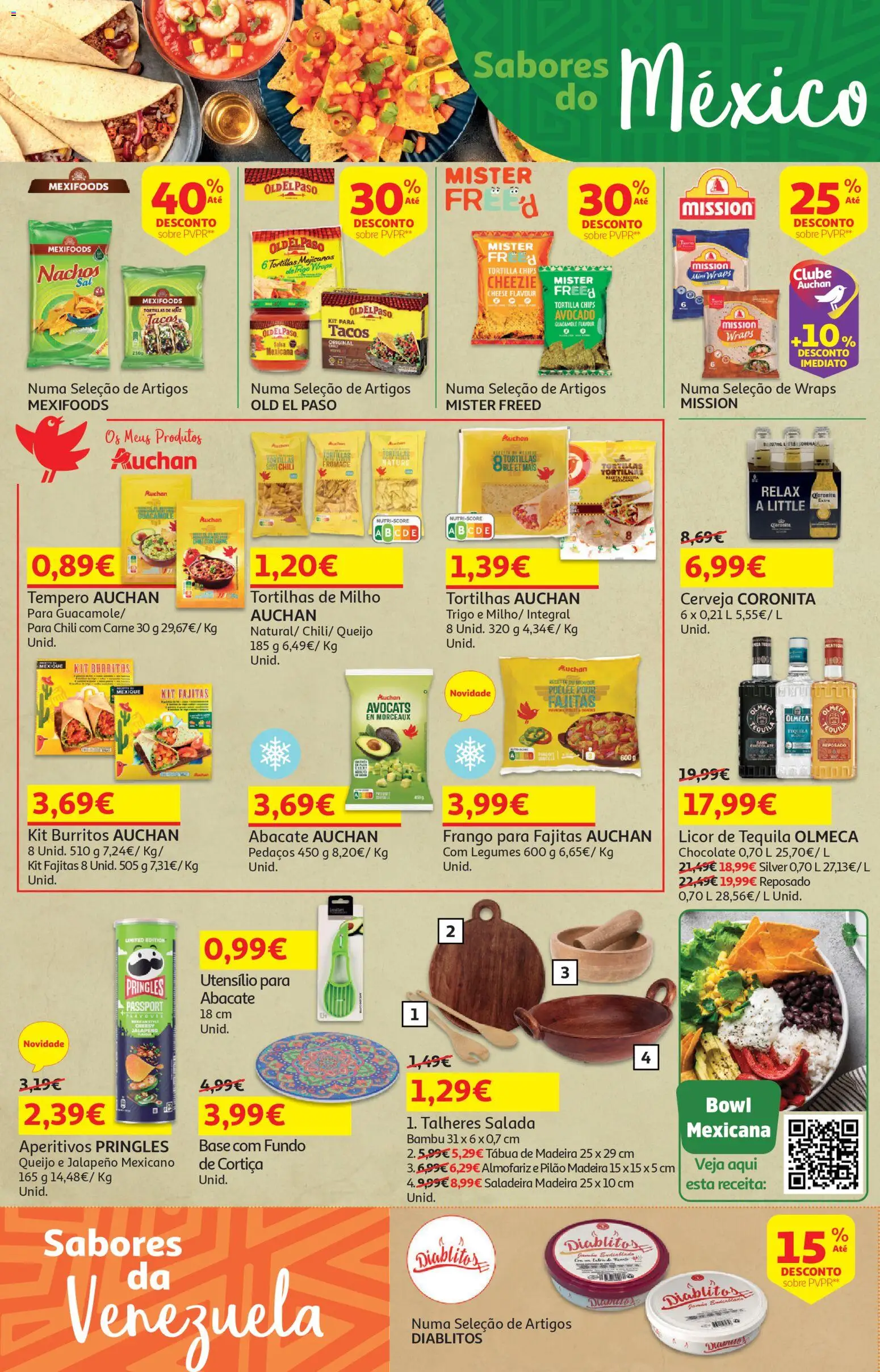 Auchan folheto │ válido de 17.02.2026 | Página: 4 | Produtos: Tábua, Licor, Queijo, Salada