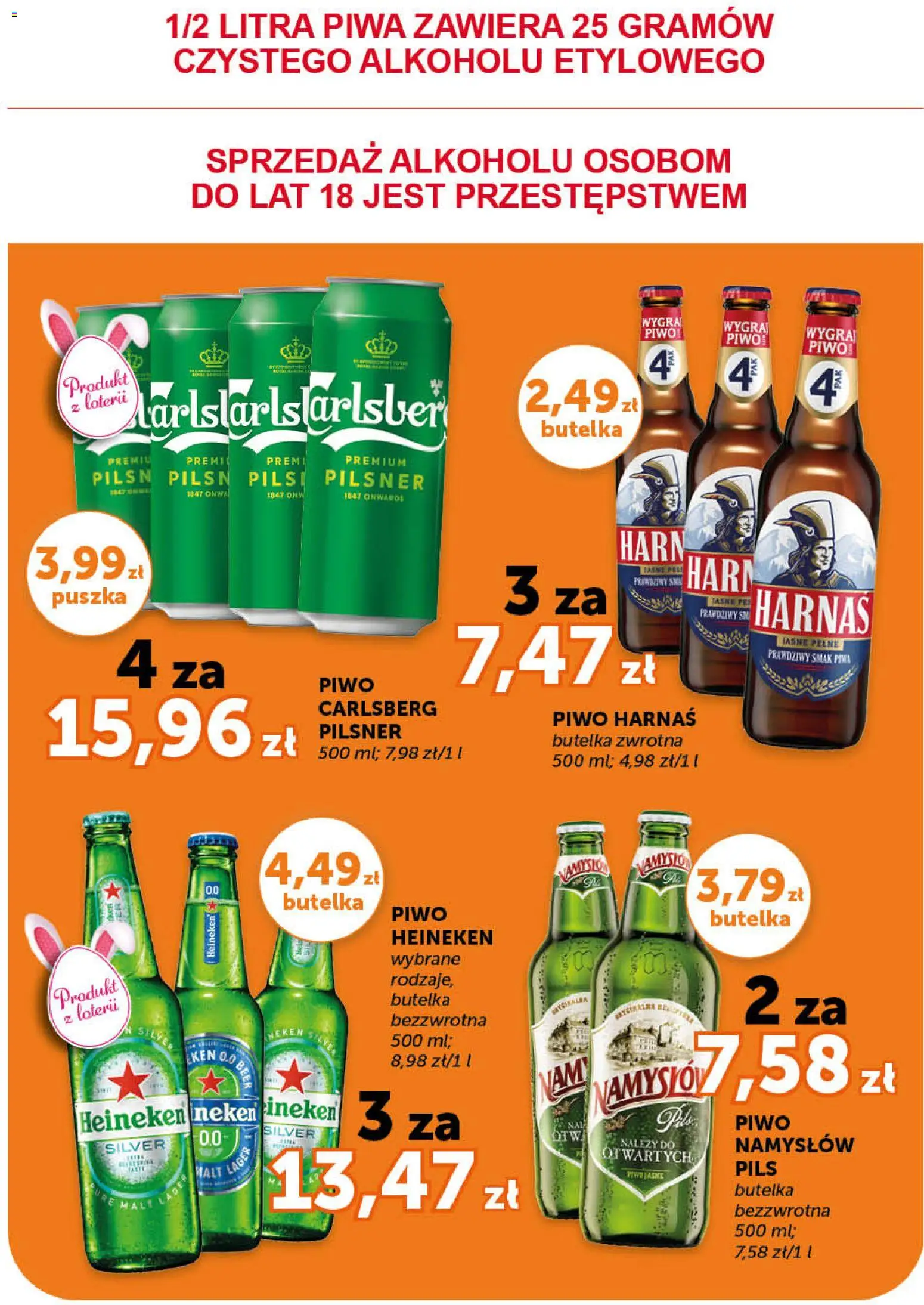 ABC gazetka od 26.03.2026 | Strona: 16 | Produkty: Harnaś, Piwo, Heineken