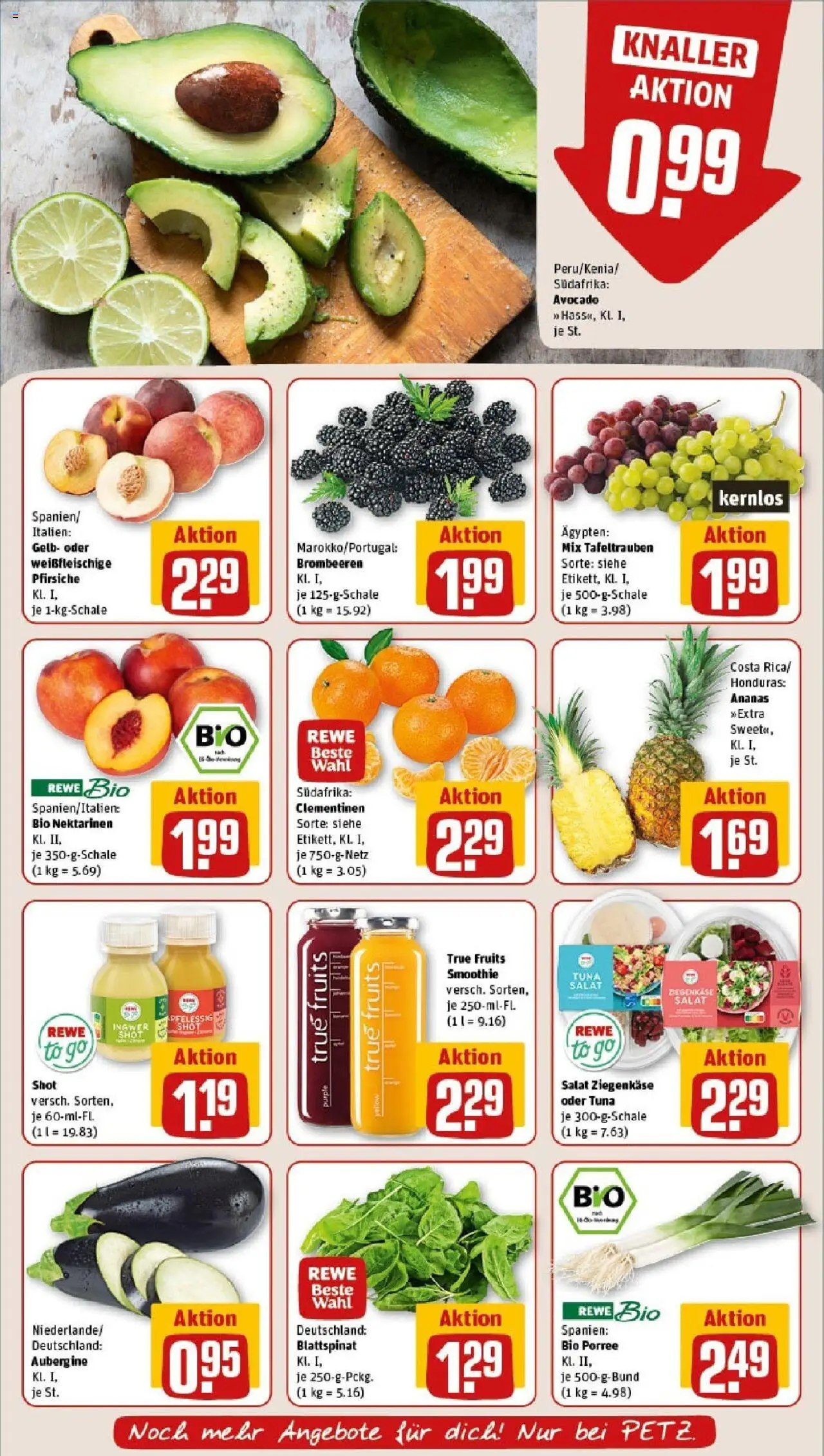 Rewe prospekt Pulsnitz	 - gültig ab dem 15.06.2025 | Seite: 6 | Produkte: Nektarinen, Ziegenkäse, Avocado, Salat