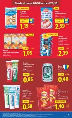 Vista previa Milbona Leche condensada, 1 kg, 3,15 €/kg / 2,59 €/kg válido desde el 20.10.2025 | Página: 3