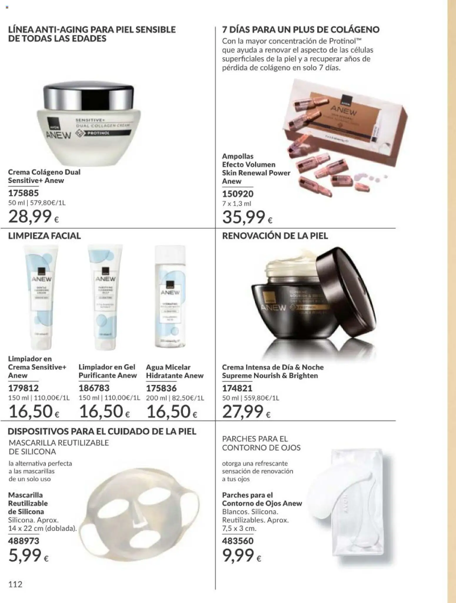 Catálogo AVON campaña 5 │ válido desde el 01.05.2026 | Página: 112 | Productos: Agua micelar, Crema