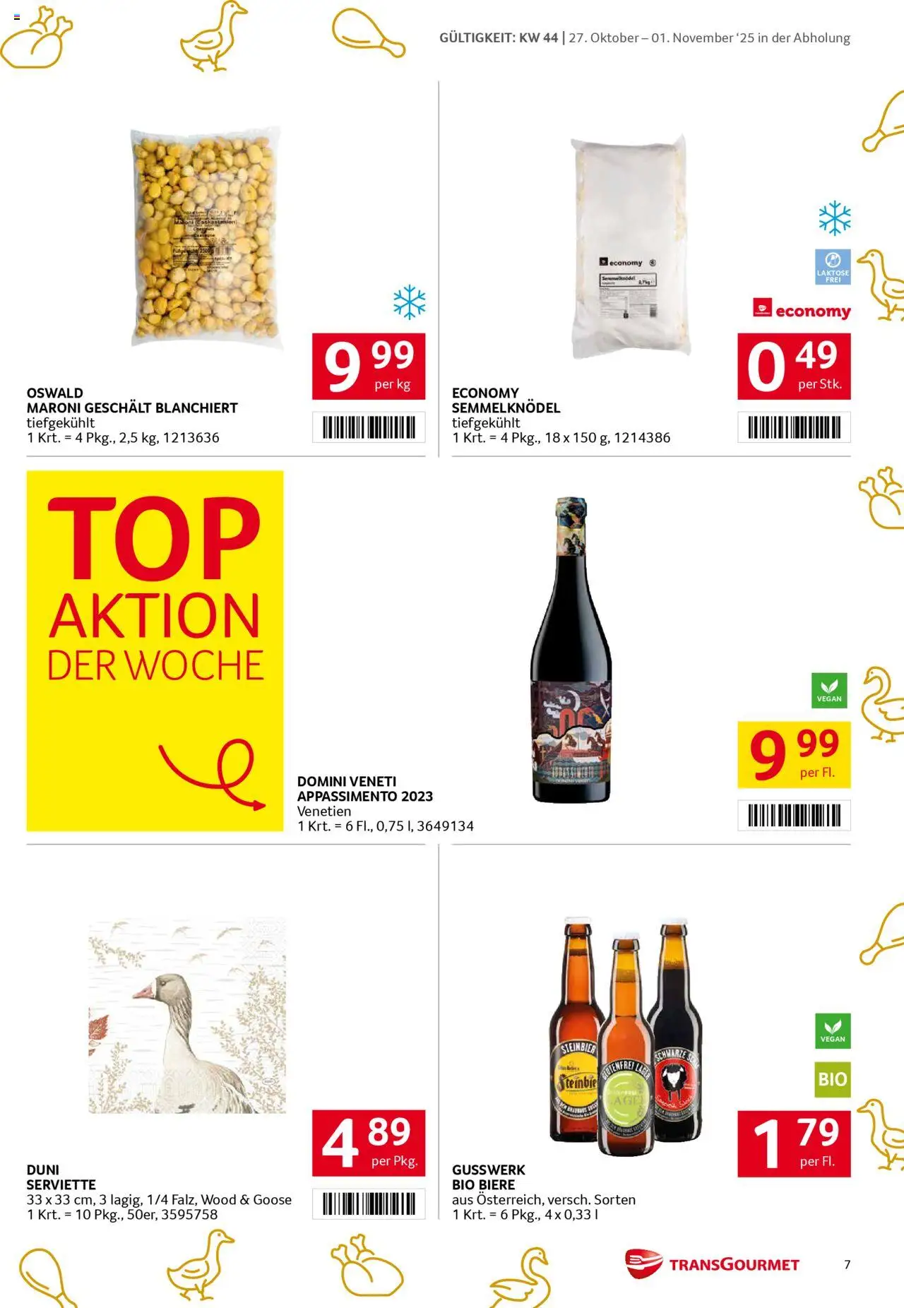 Transgourmet Flugblatt gültig ab 26.10.2025 | Seite: 7
