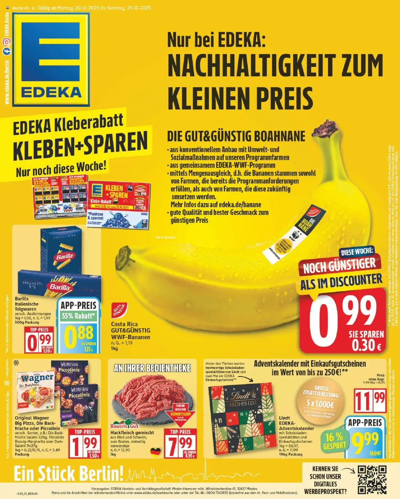 Edeka Prospekt 	 – gültig ab 20.10.2025 | Seite: 1