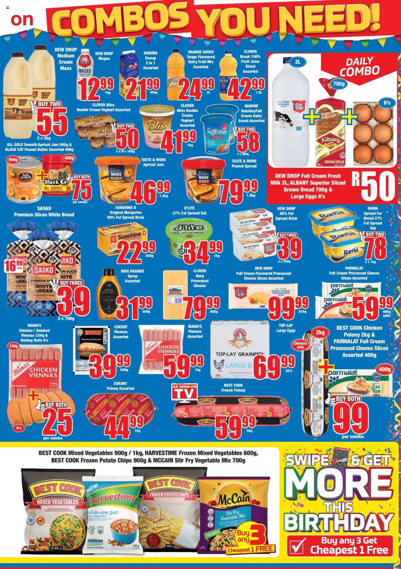 Boxer - Gauteng - Specials │ valid from 11.08.2025 | Page: 3 | Products: Polony, Juice, Chicken, Cream