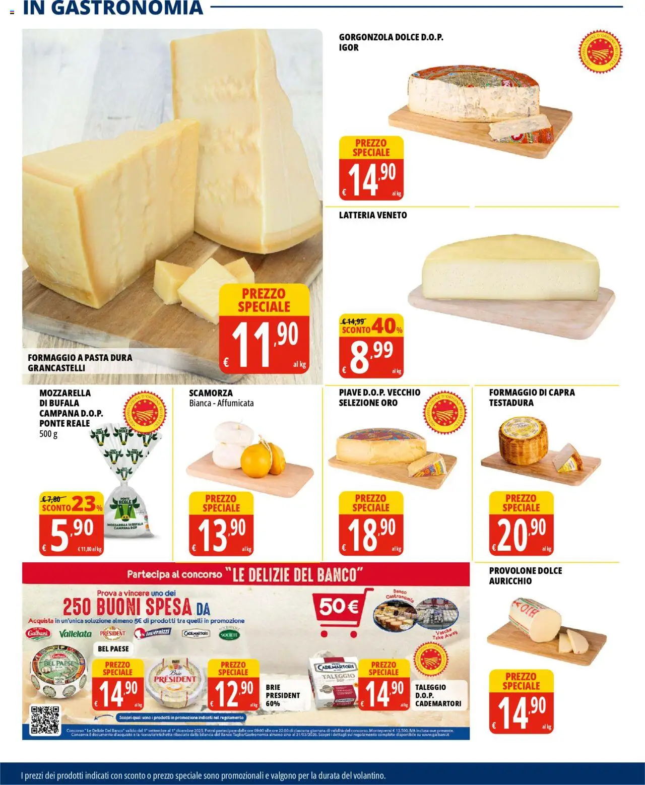 Volantino Tigros del 02.10.2025 | Pagina: 12 | Prodotti: Provolone, Mozzarella, Formaggio, Bilancia