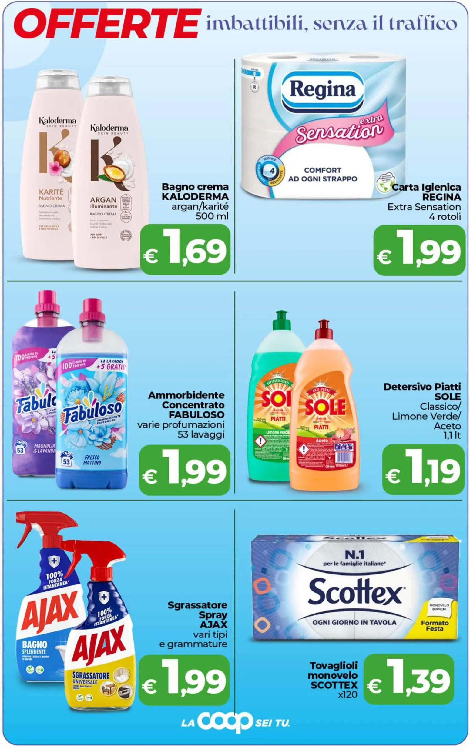 Volantino COOP del 07.04.2026 | Pagina: 4 | Prodotti: Illuminante, Aceto, Lavanda, Bagno