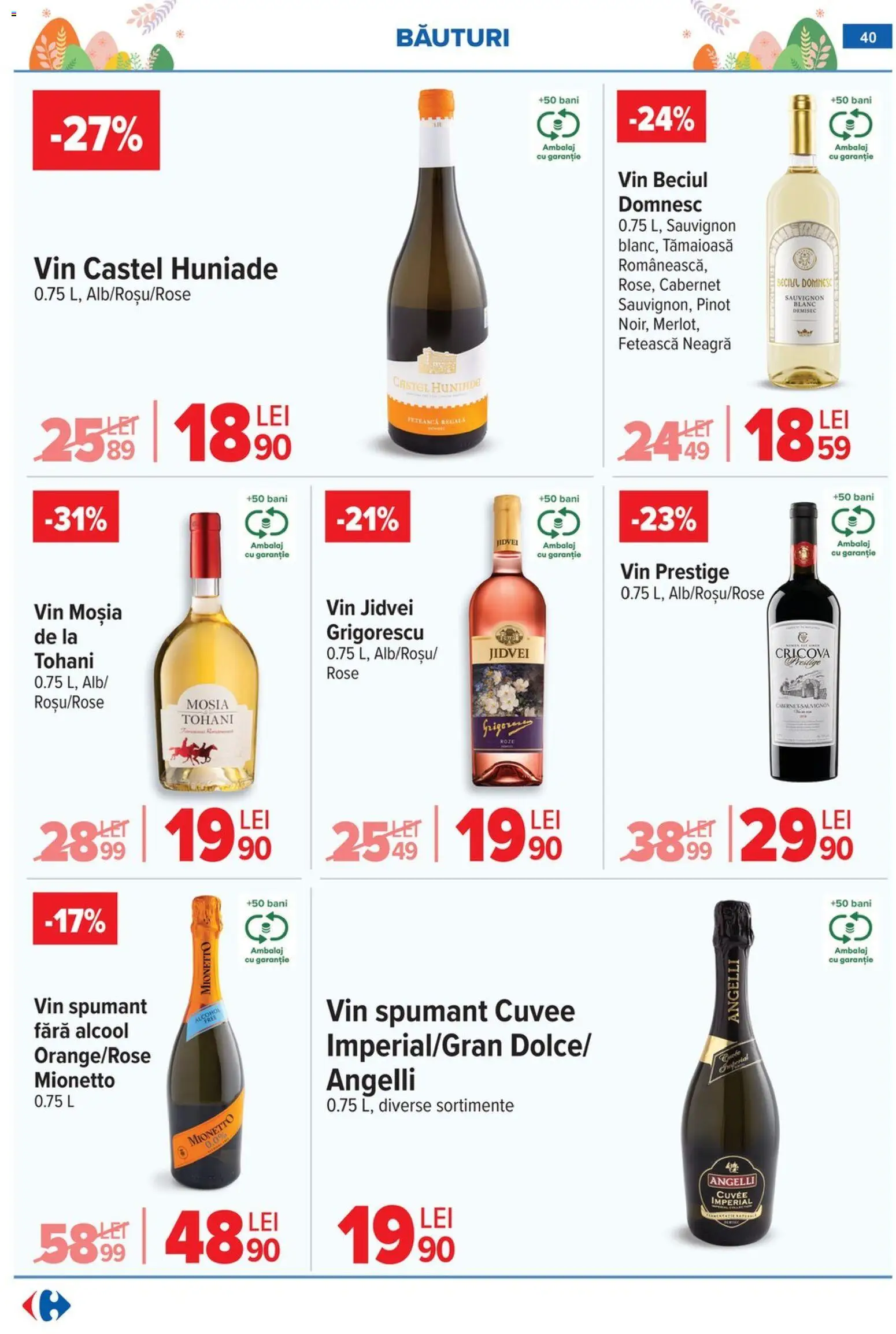 Noul catalog Carrefour – valabil de la 06.04.2026 | Pagină: 46 | Produse: Vin