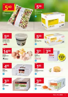 Prodega aktionen ab 16.03.2026 gültig | Seite: 3 | Produkte: Pommes Frites, Champignons, Erbsen